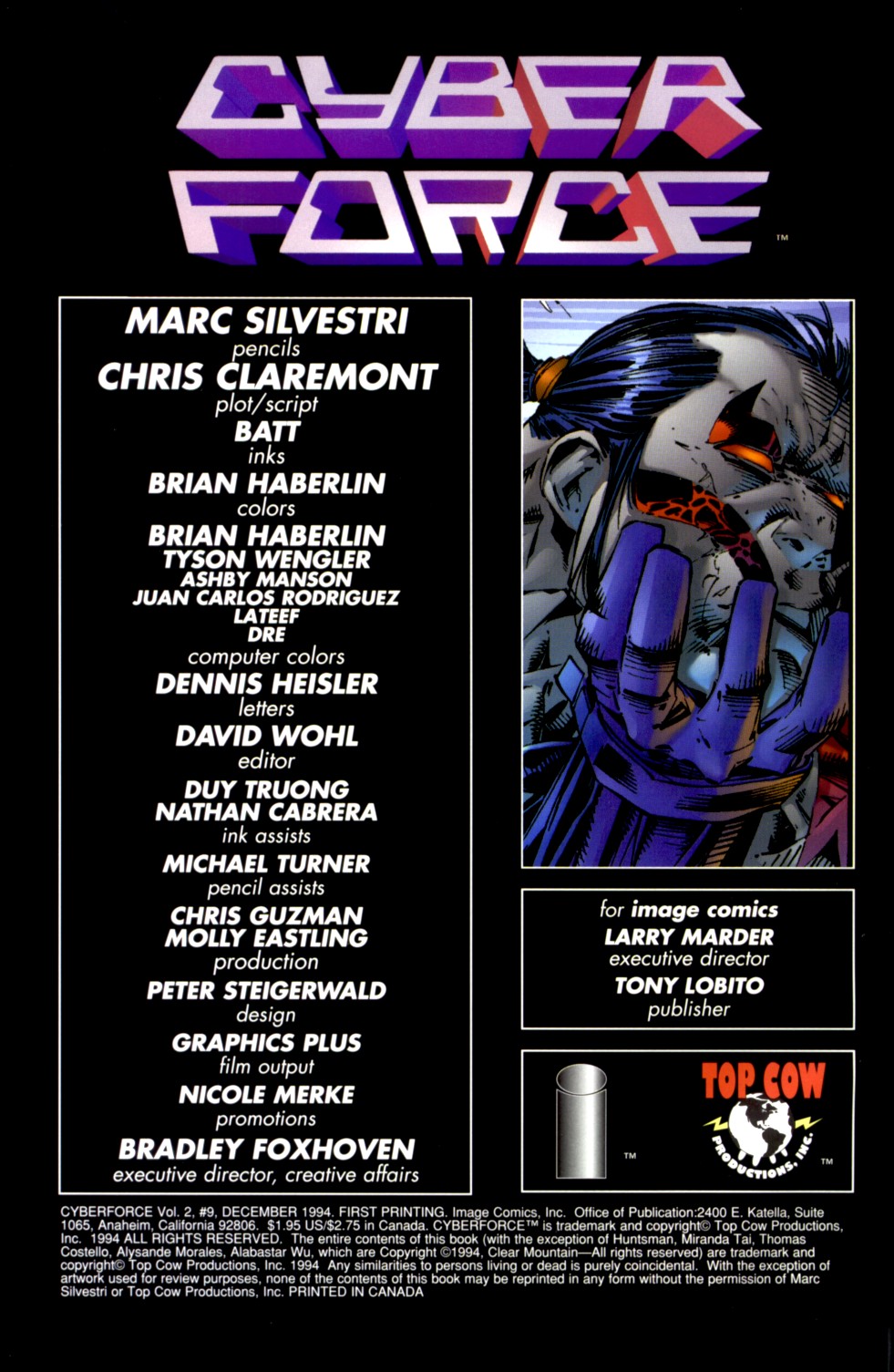 Read online Cyberforce (1993) comic -  Issue #9 - 2