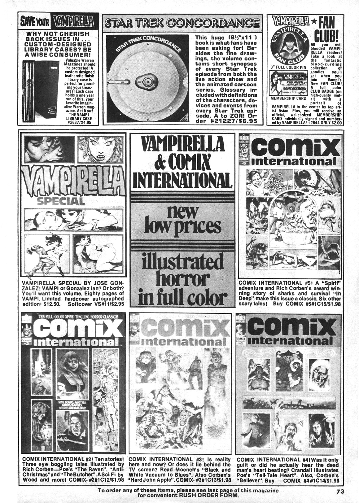 Read online Vampirella (1969) comic -  Issue #72 - 73