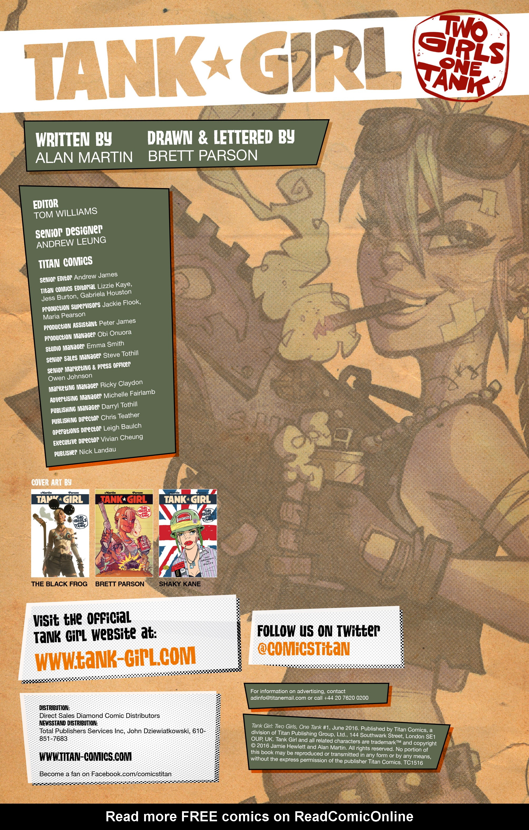Read online Tank Girl: Two Girls, One Tank comic -  Issue #1 - 5