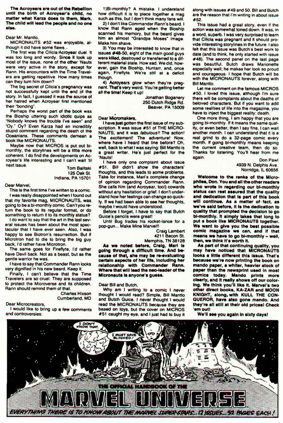Read online Micronauts (1979) comic -  Issue #54 - 33