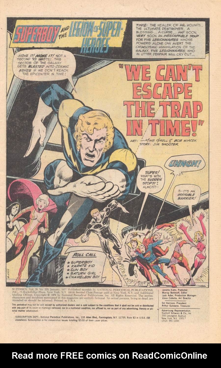 Read online Superboy (1949) comic -  Issue #223 - 2