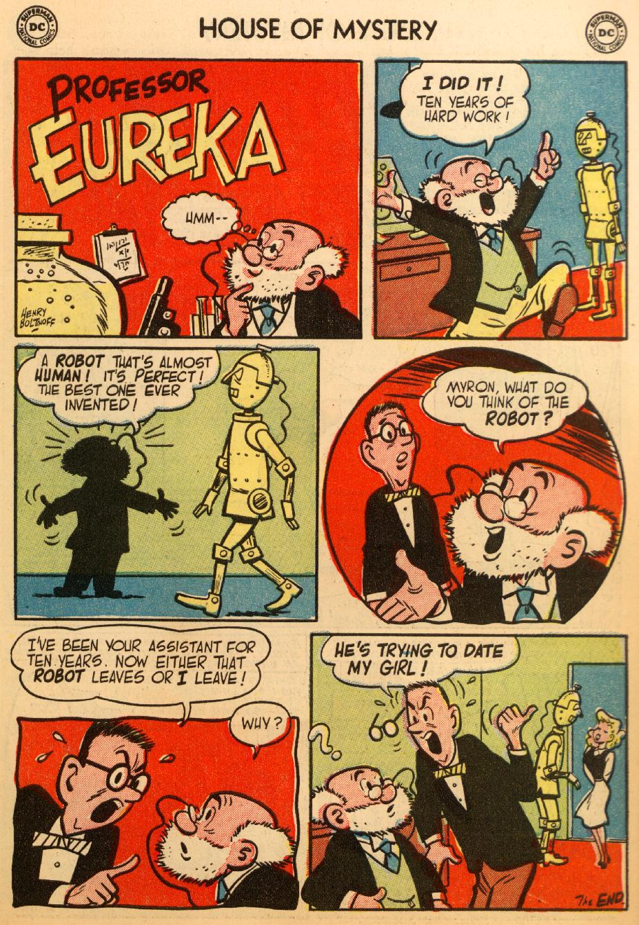 Read online House of Mystery (1951) comic -  Issue #26 - 27