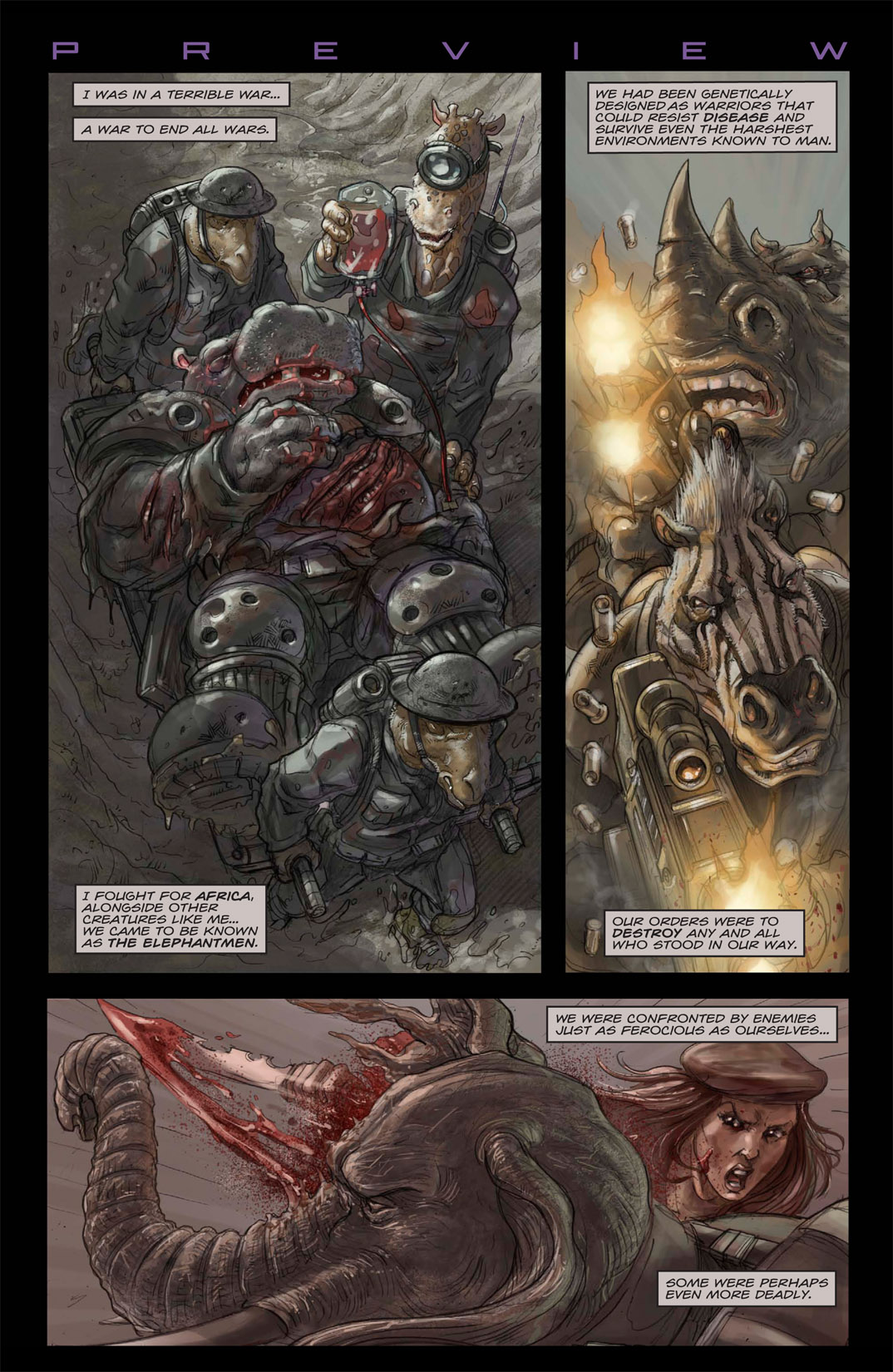 Read online Elephantmen comic -  Issue #30 - 29