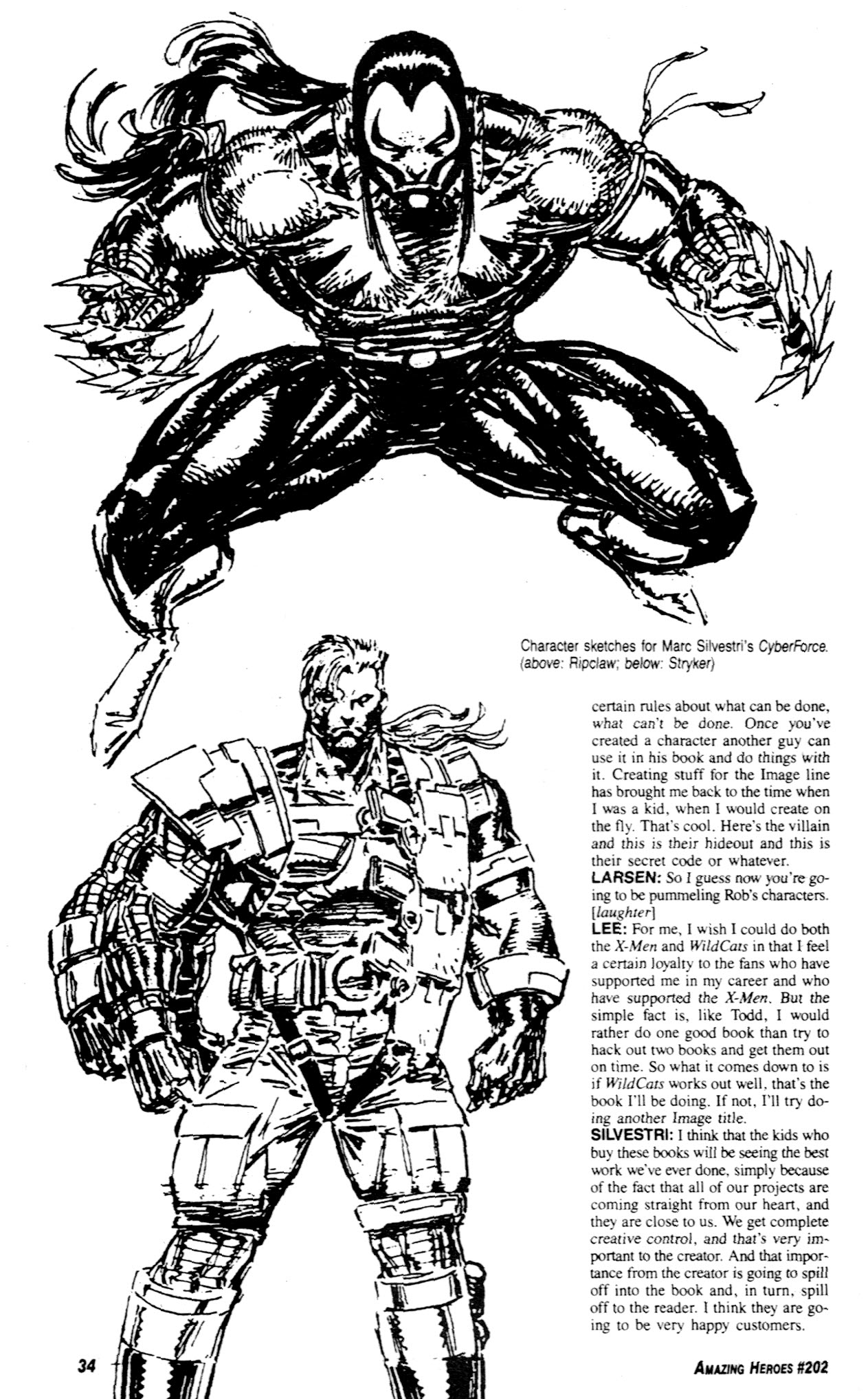 Read online Amazing Heroes comic -  Issue #202 - 33