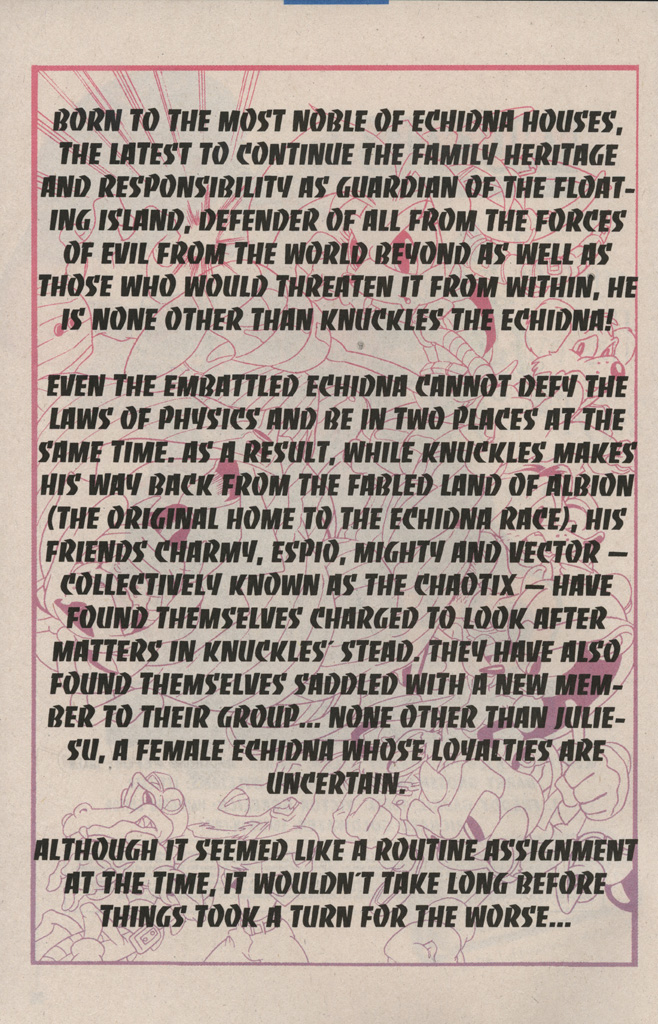 Read online Knuckles the Echidna comic -  Issue #15 - 4