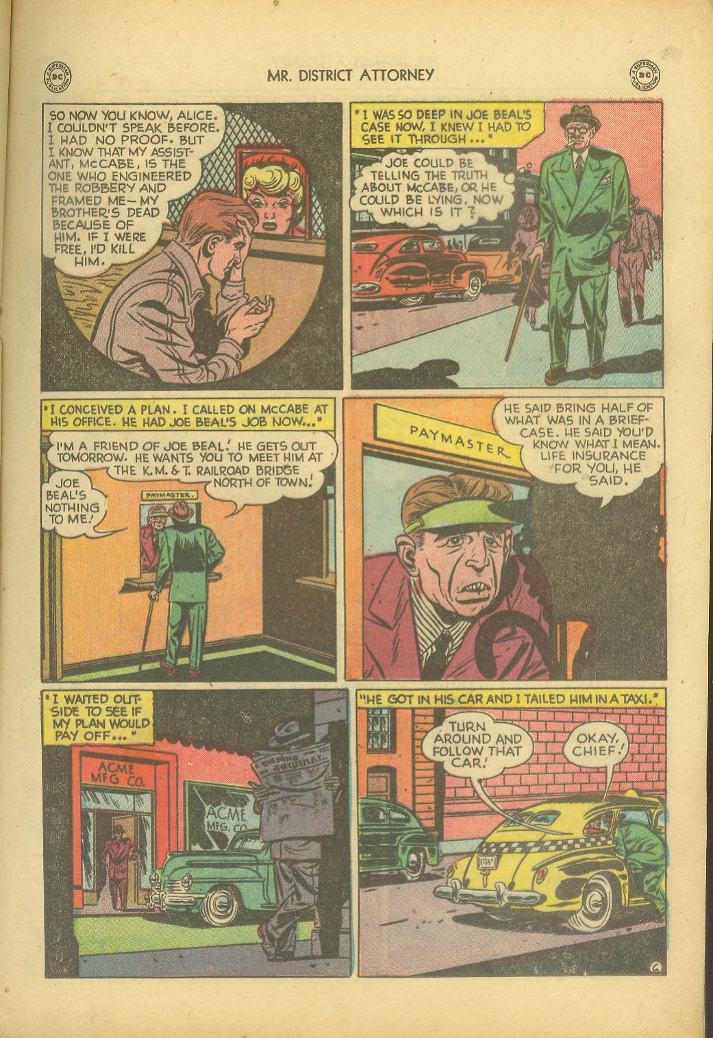 Read online Mr. District Attorney comic -  Issue #8 - 29