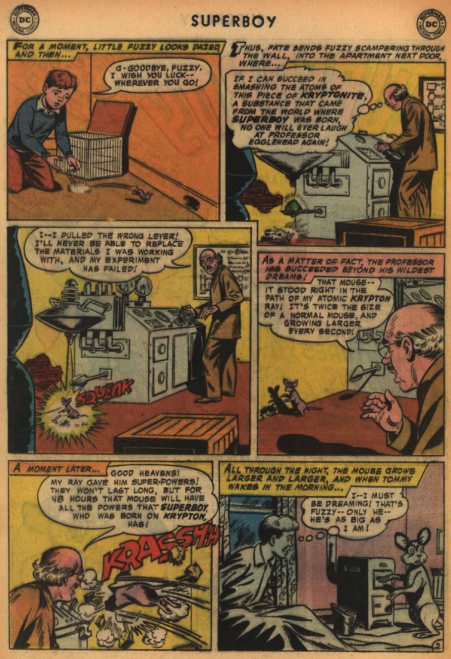 Read online Superboy (1949) comic -  Issue #65 - 22