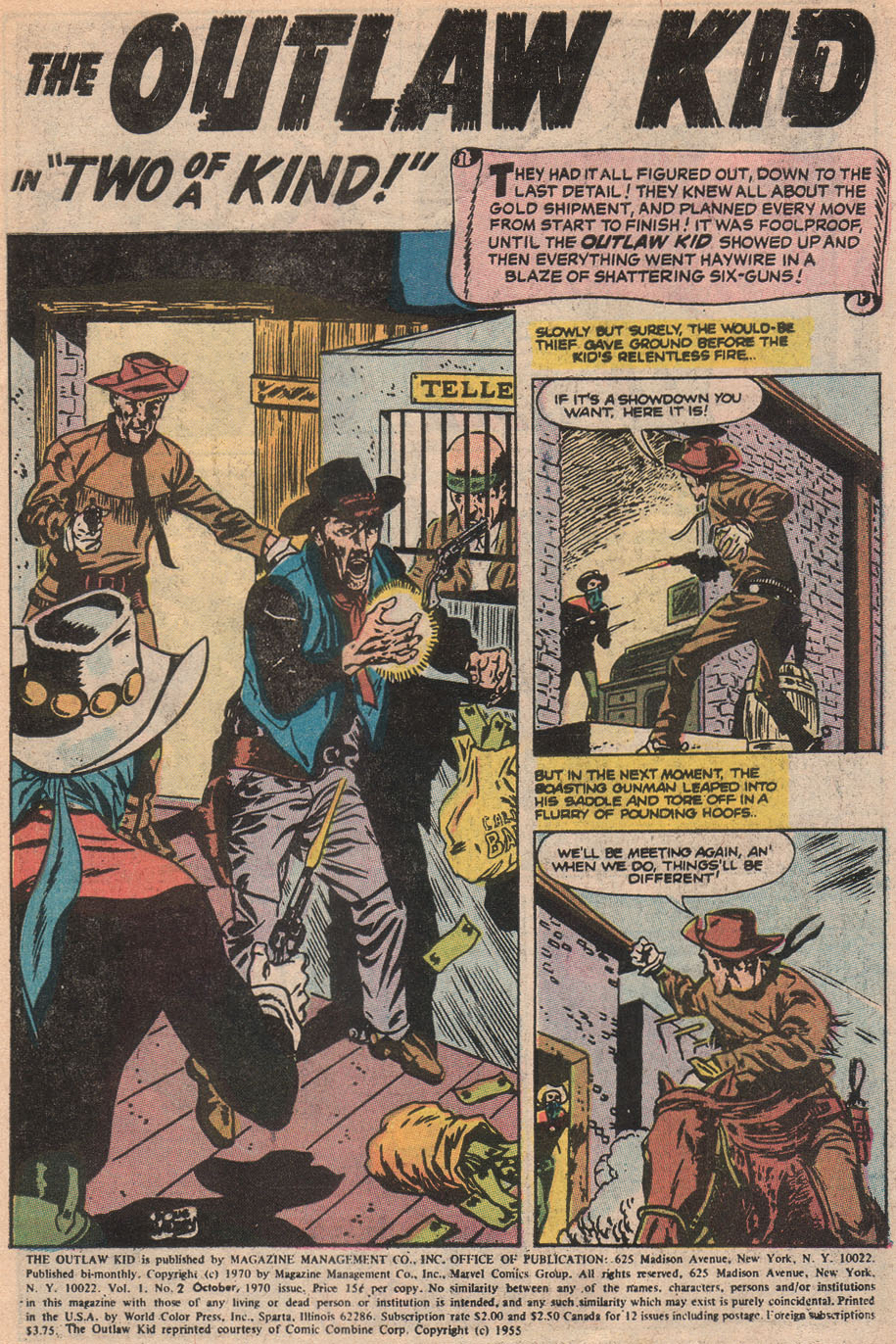 Read online The Outlaw Kid (1970) comic -  Issue #2 - 3