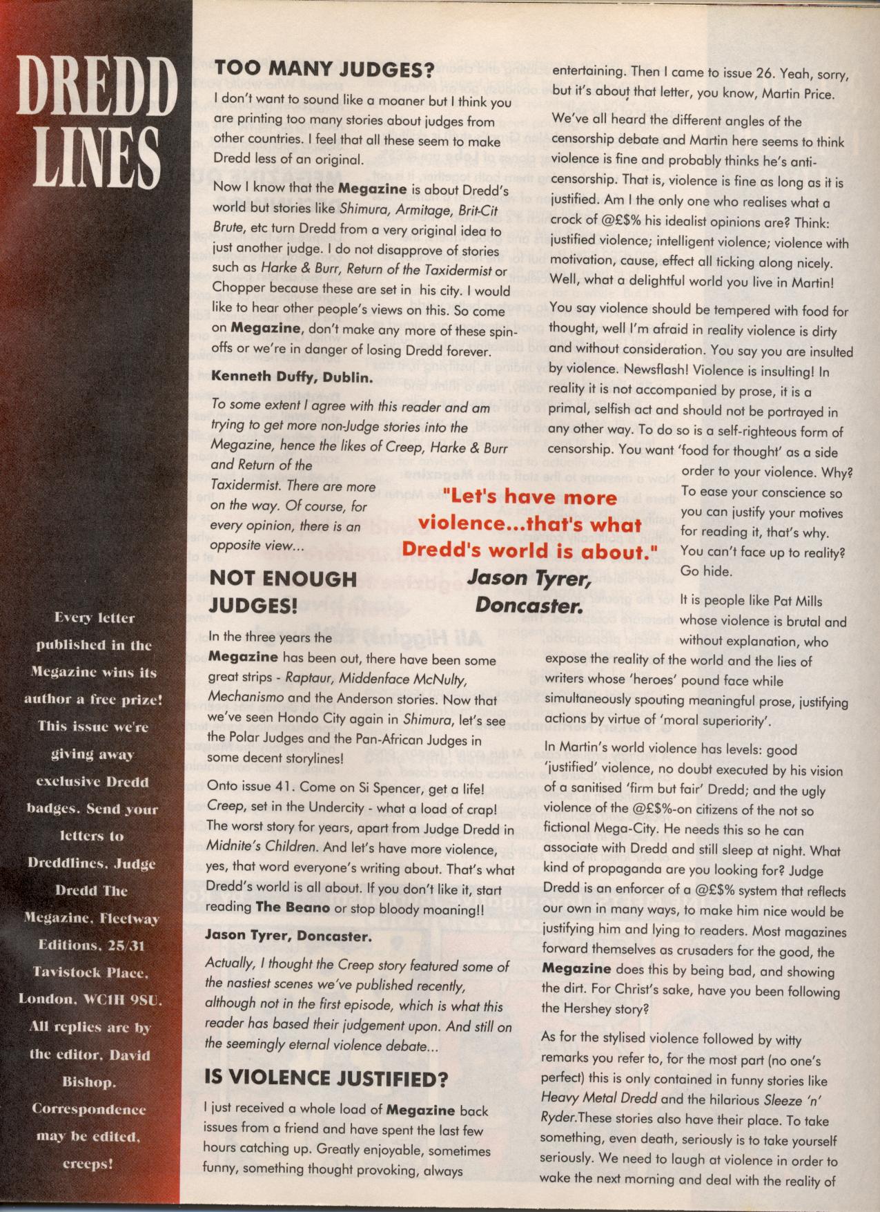 Read online Judge Dredd: The Megazine (vol. 2) comic -  Issue #46 - 41