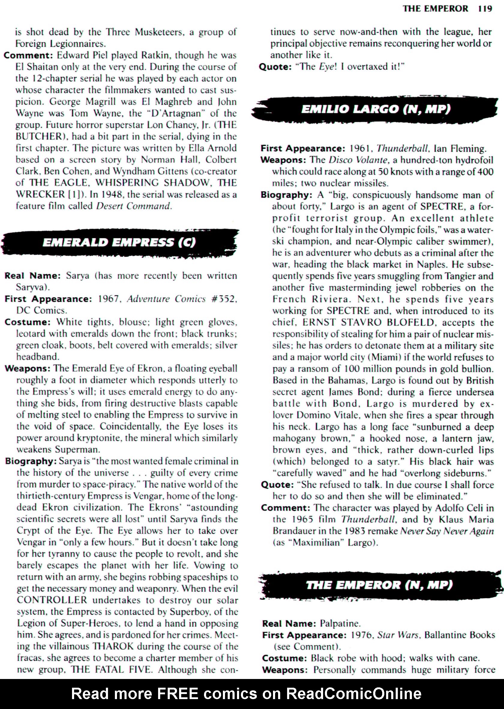 Read online The Encyclopedia of Super Villains comic -  Issue # TPB (Part 1) - 137