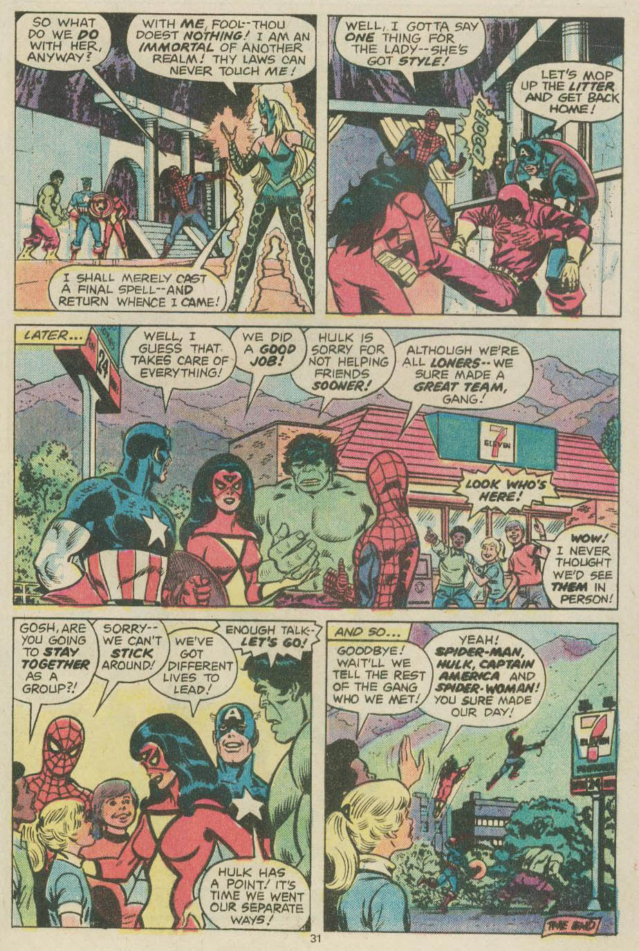 Read online Spider-Man, The Incredible Hulk, Captain America, and Spider-Woman comic -  Issue # Full - 33