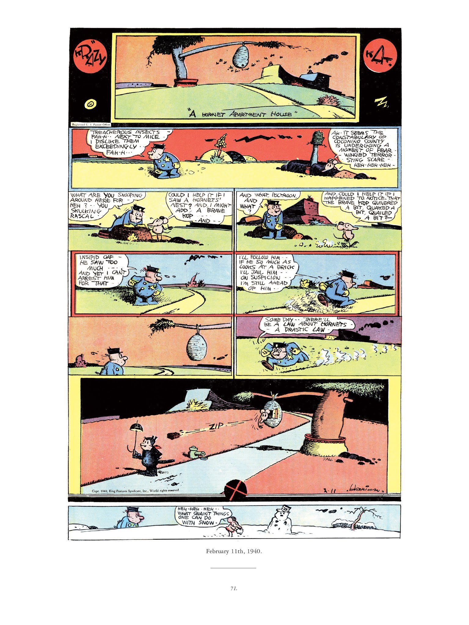 Read online Krazy & Ignatz comic -  Issue # TPB 11 - 71