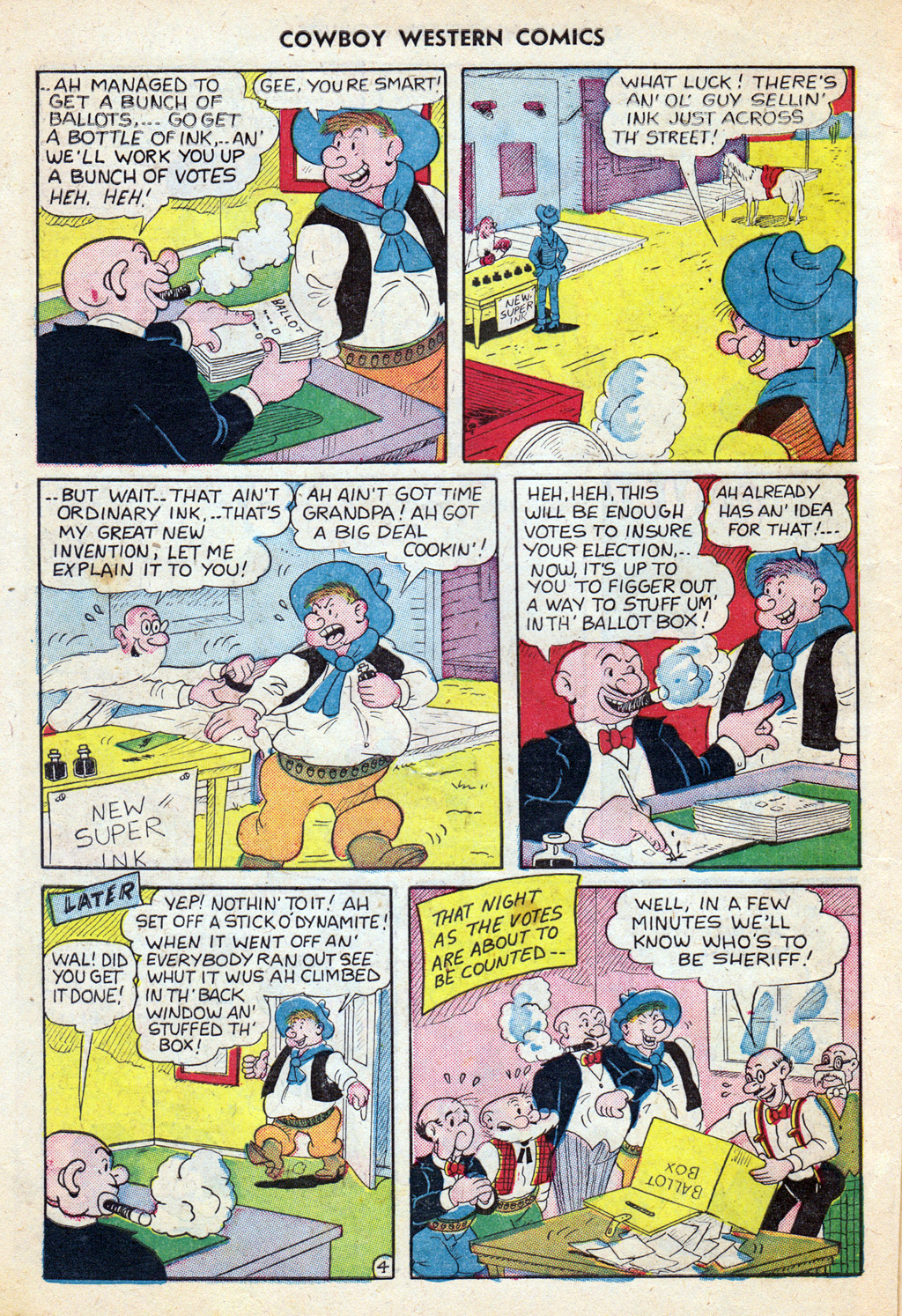 Read online Cowboy Western Comics (1948) comic -  Issue #33 - 10