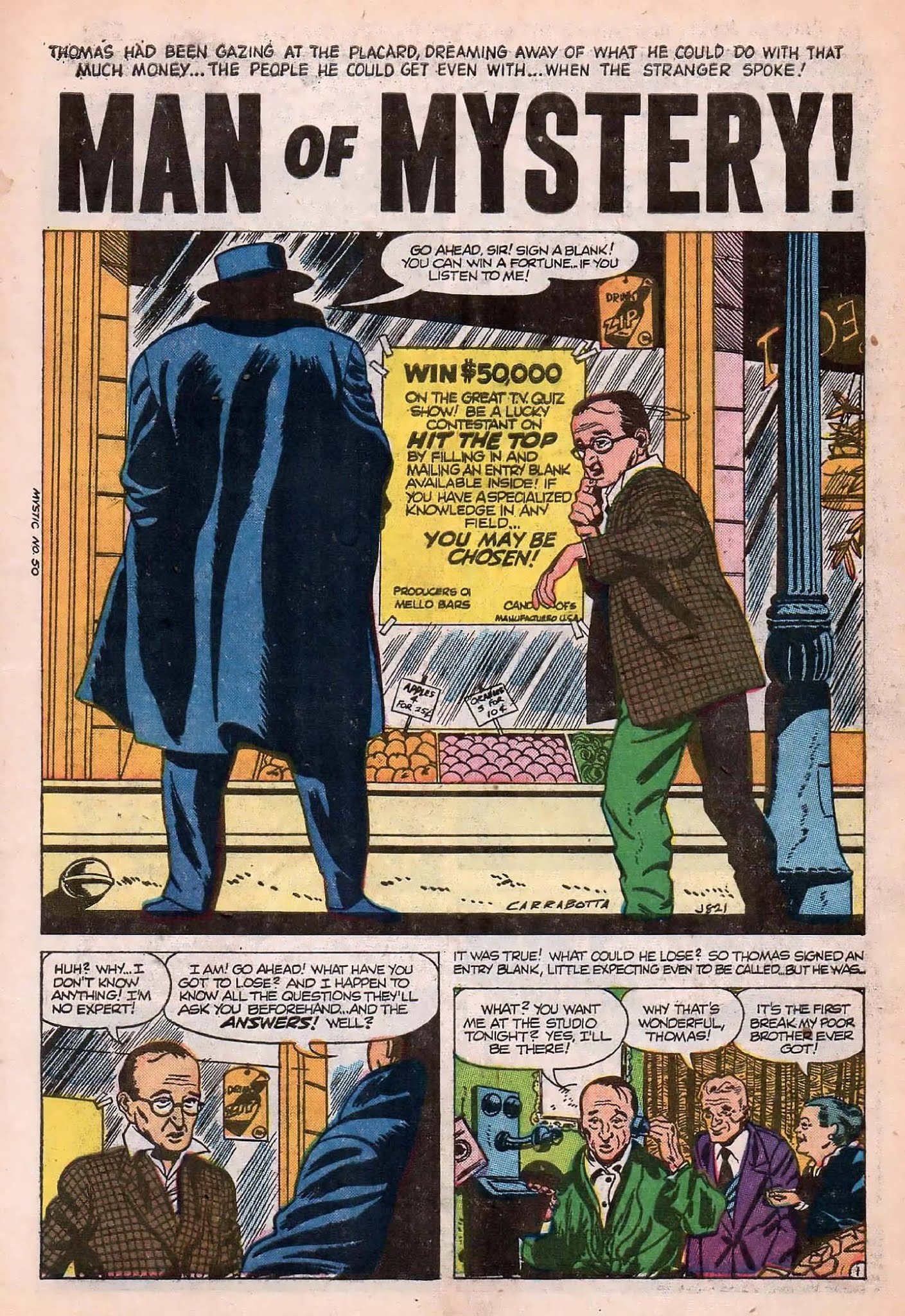 Read online Mystic (1951) comic -  Issue #50 - 3