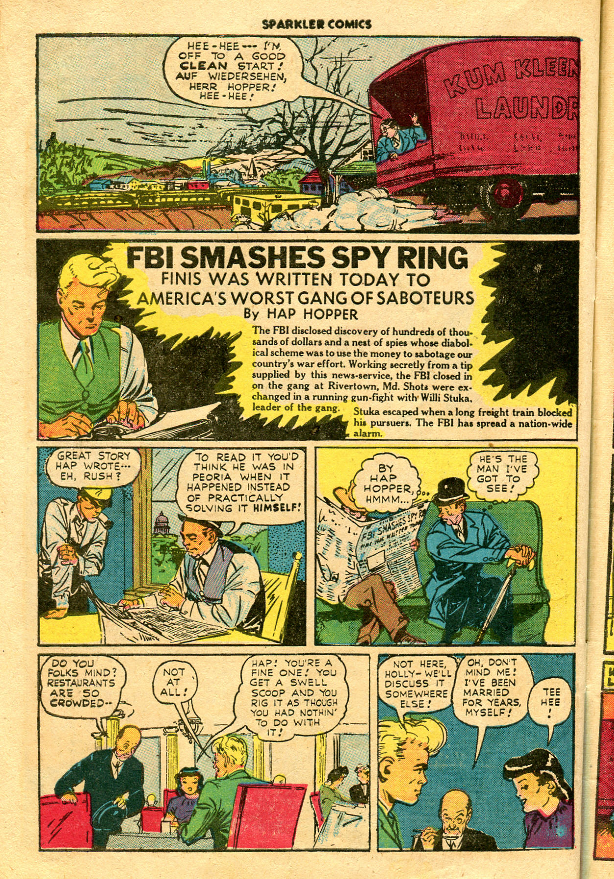 Read online Sparkler Comics comic -  Issue #43 - 46