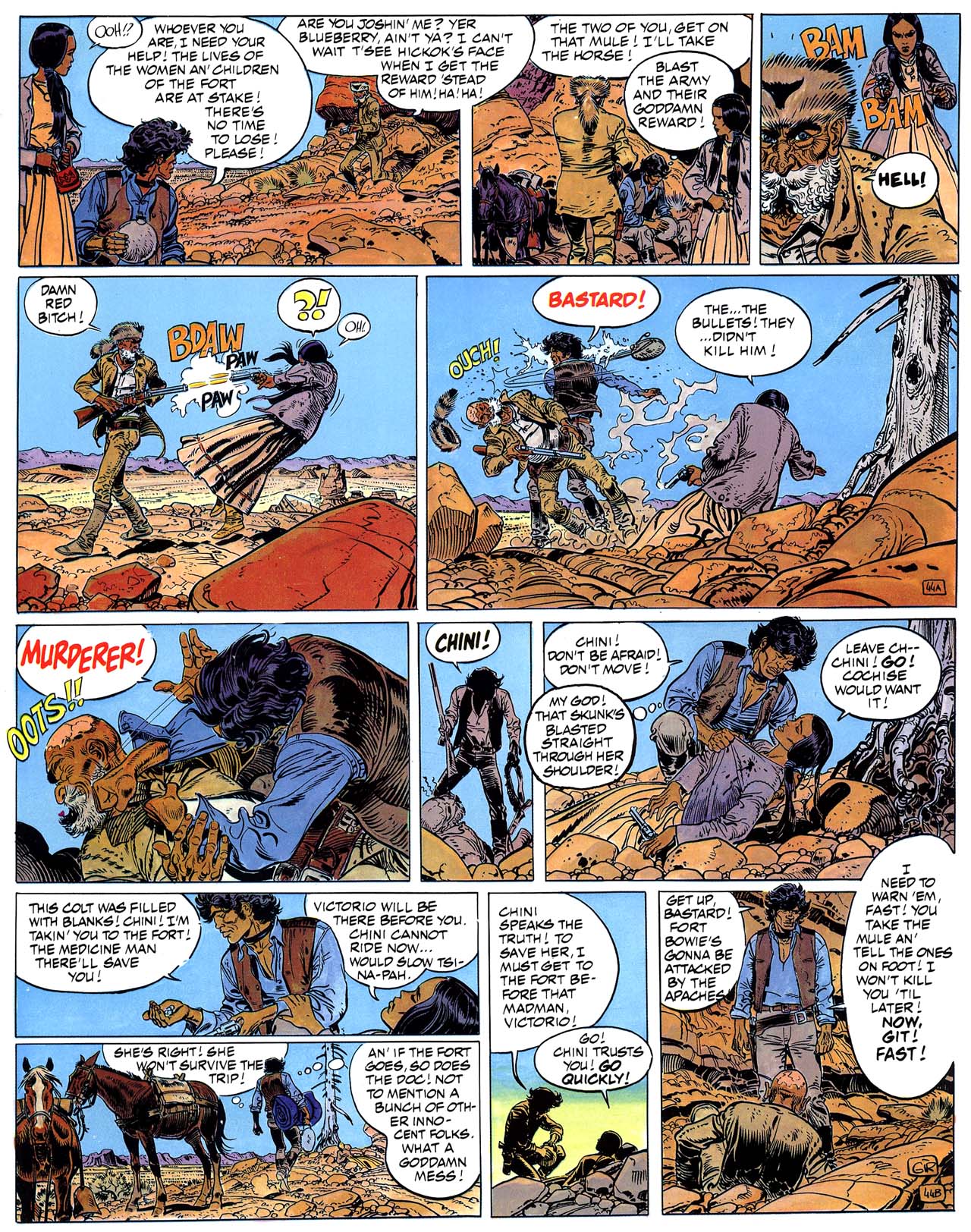 Read online Epic Graphic Novel: Blueberry comic -  Issue #3 - 95
