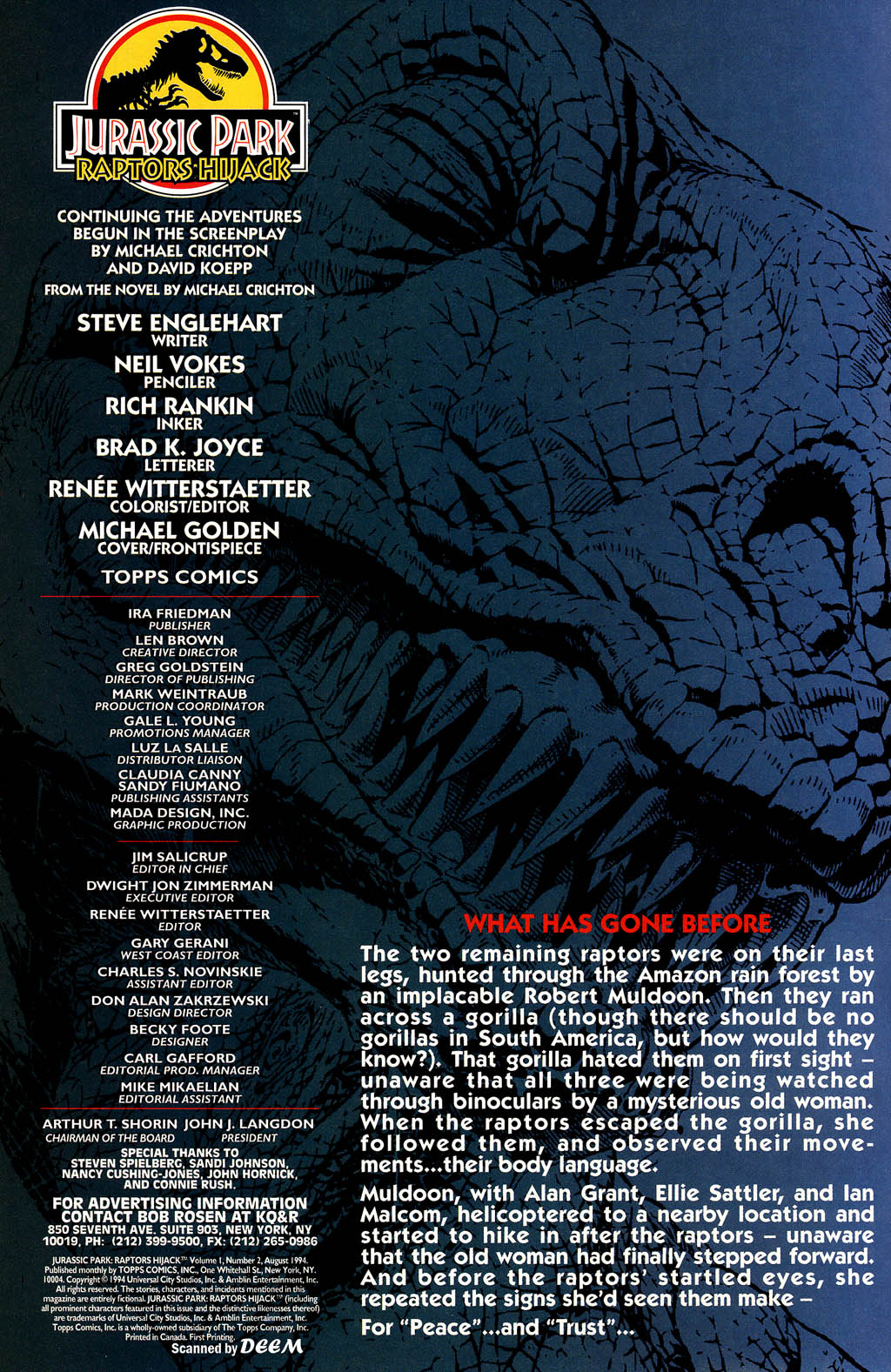 Read online Jurassic Park: Raptors Hijack comic -  Issue #2 - 2