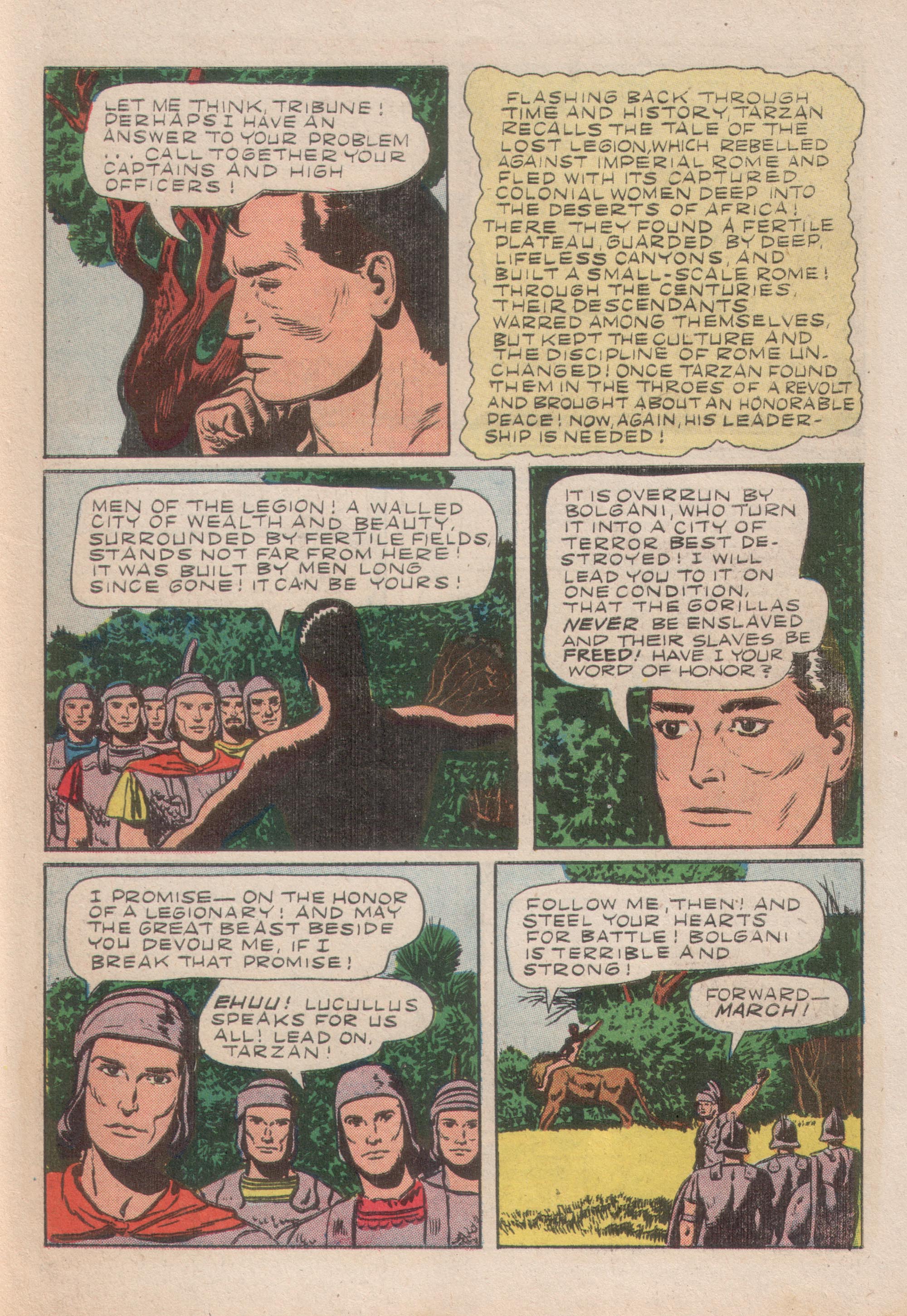 Read online Tarzan (1948) comic -  Issue #41 - 35