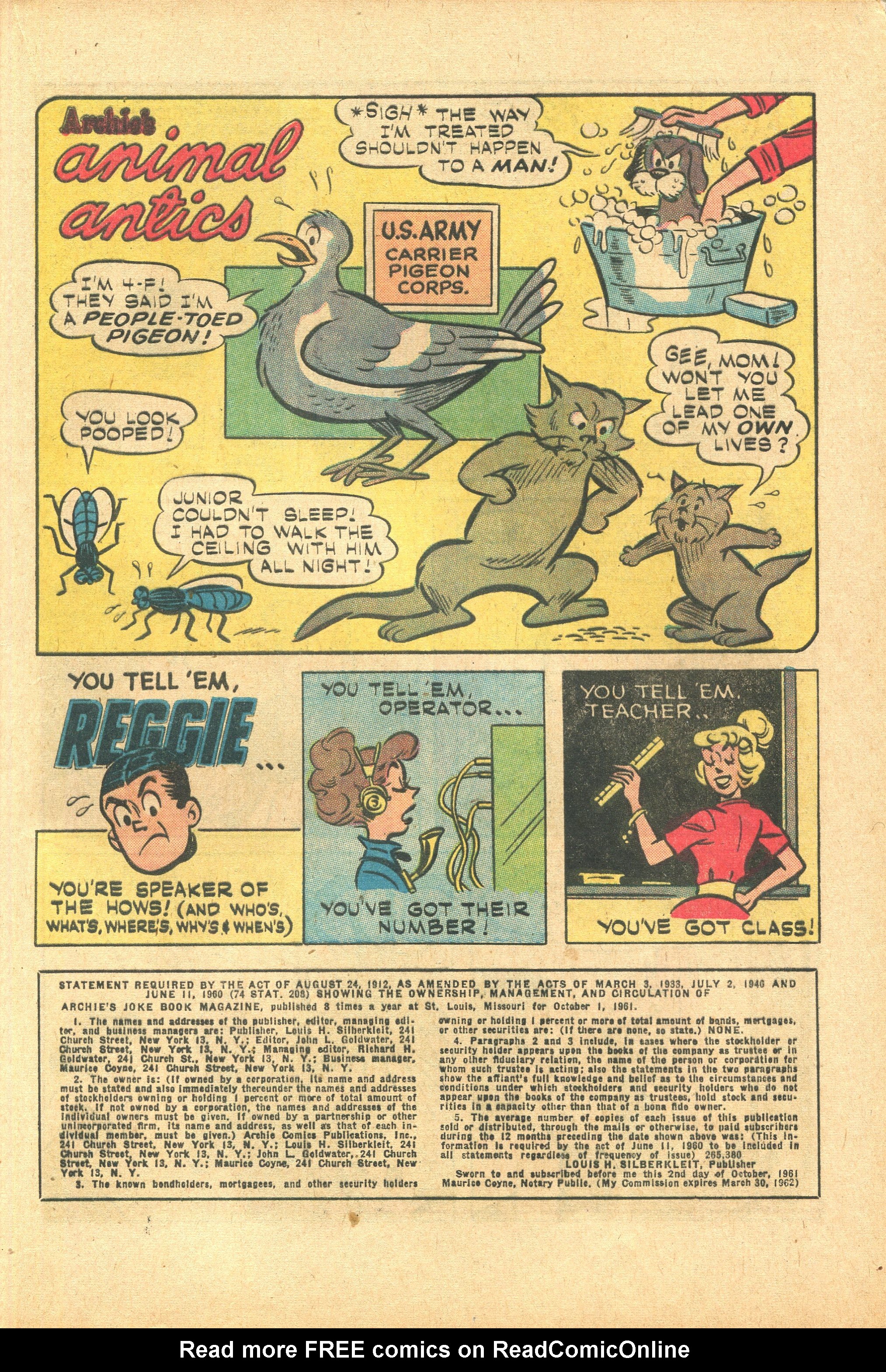 Read online Archie's Joke Book Magazine comic -  Issue #62 - 21