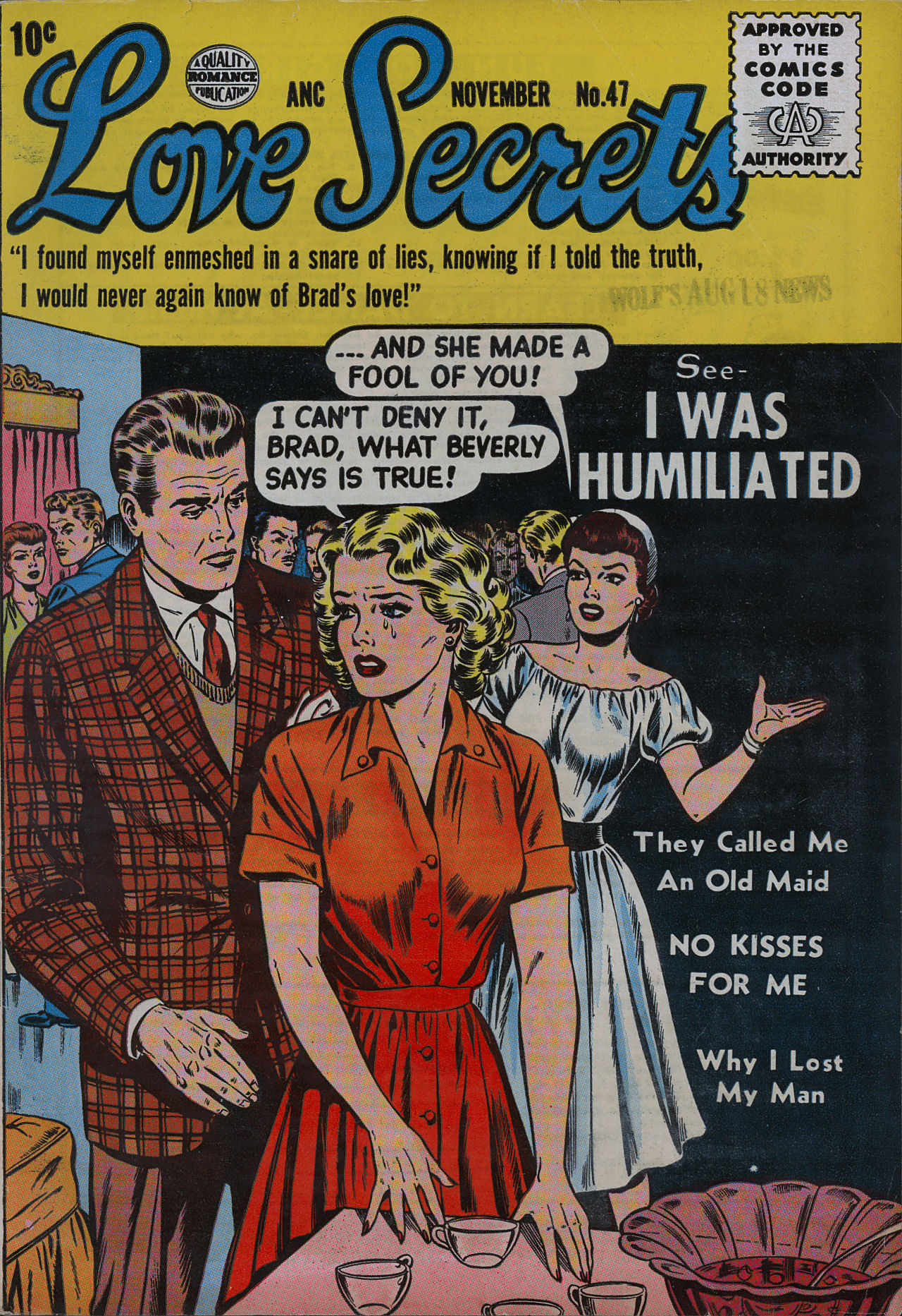 Read online Love Secrets (1953) comic -  Issue #47 - 1