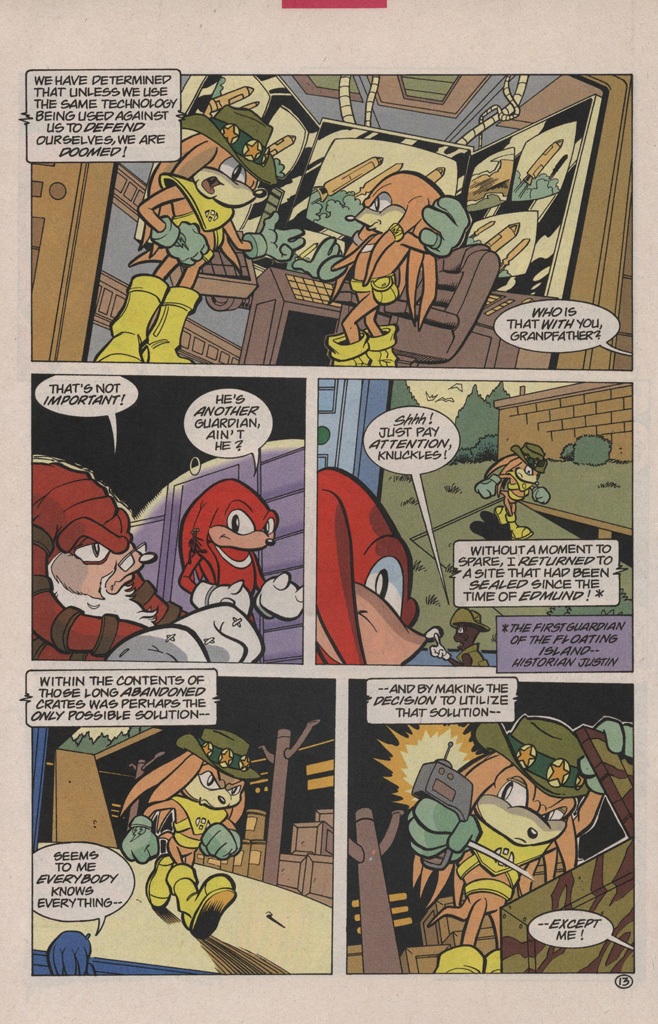 Read online Knuckles the Echidna comic -  Issue #5 - 18