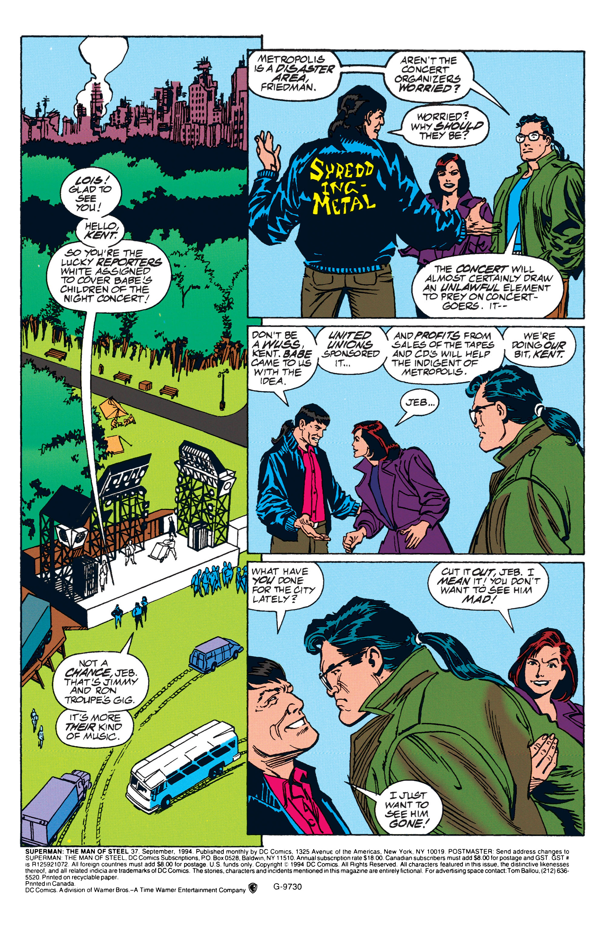 Read online Superman: The Man of Steel (1991) comic -  Issue #37 - 2