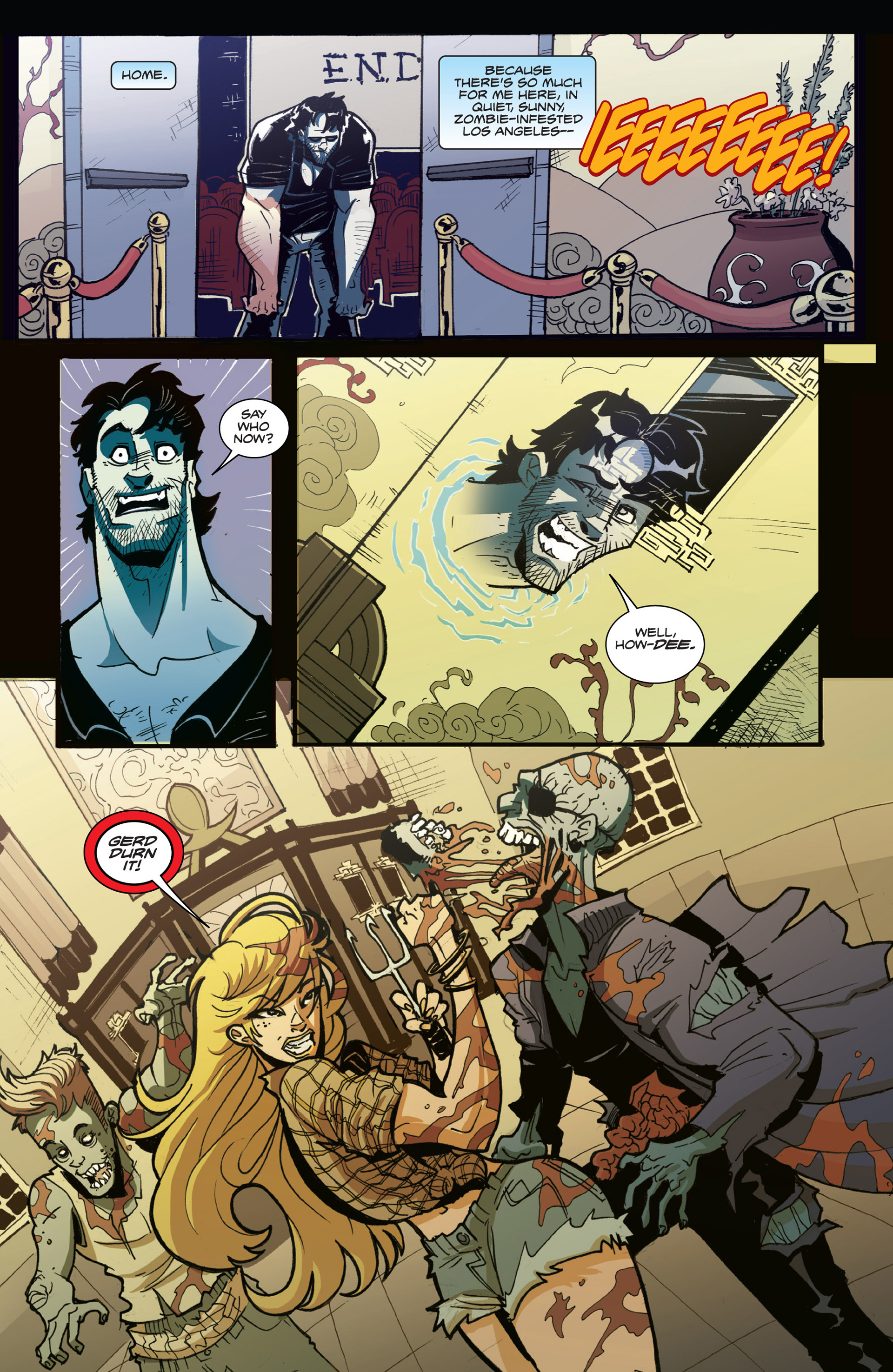 Read online Fanboys vs. Zombies comic -  Issue #17 - 6