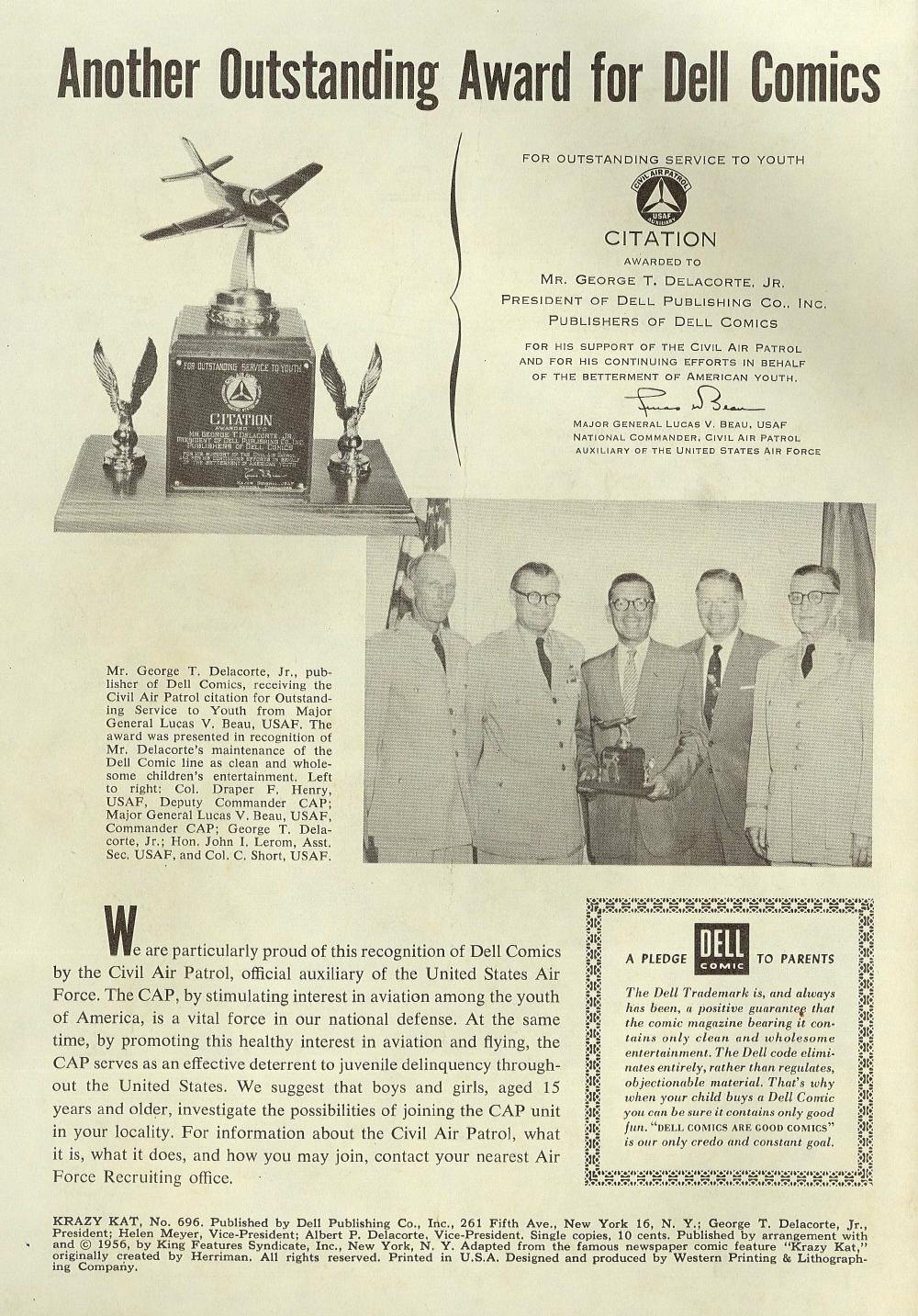 Read online Four Color Comics comic -  Issue #696 - 2