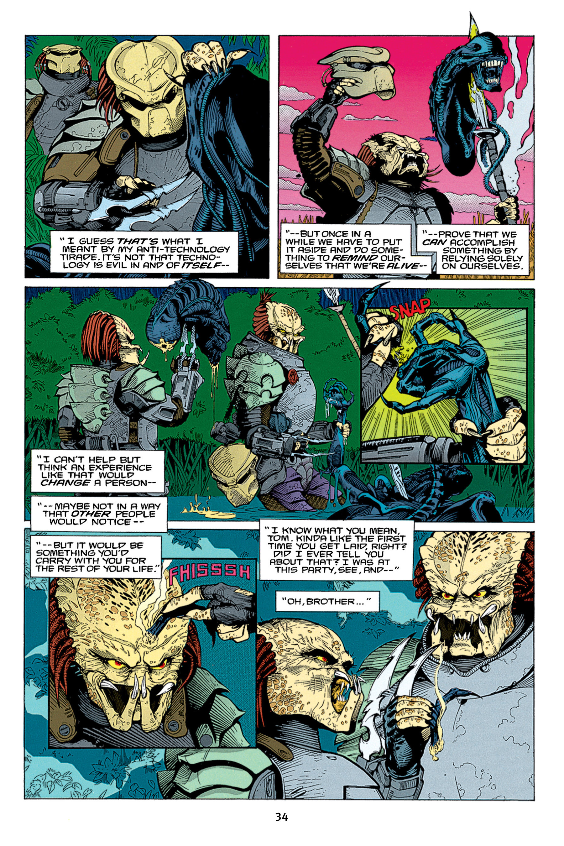Read online Aliens vs. Predator Omnibus comic -  Issue # _TPB 1 Part 1 - 34