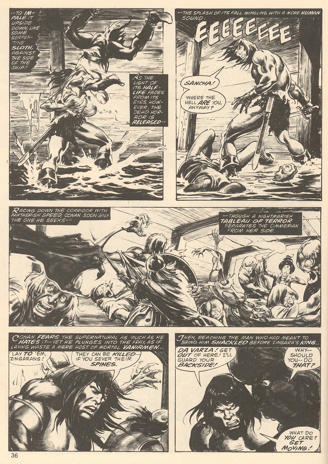 Read online The Savage Sword Of Conan comic -  Issue #67 - 36