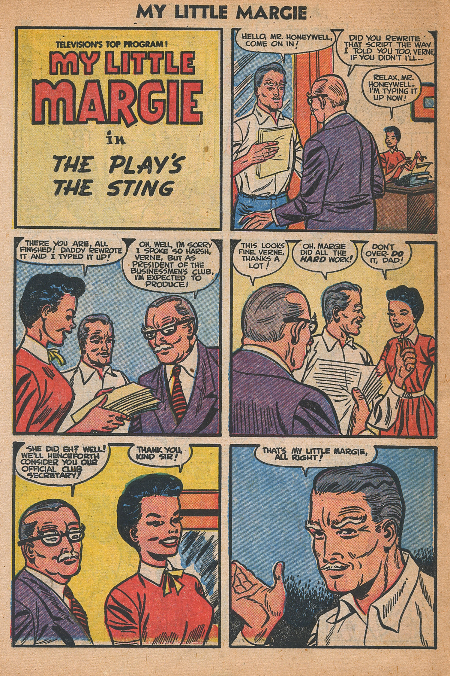 Read online My Little Margie (1954) comic -  Issue #1 - 10