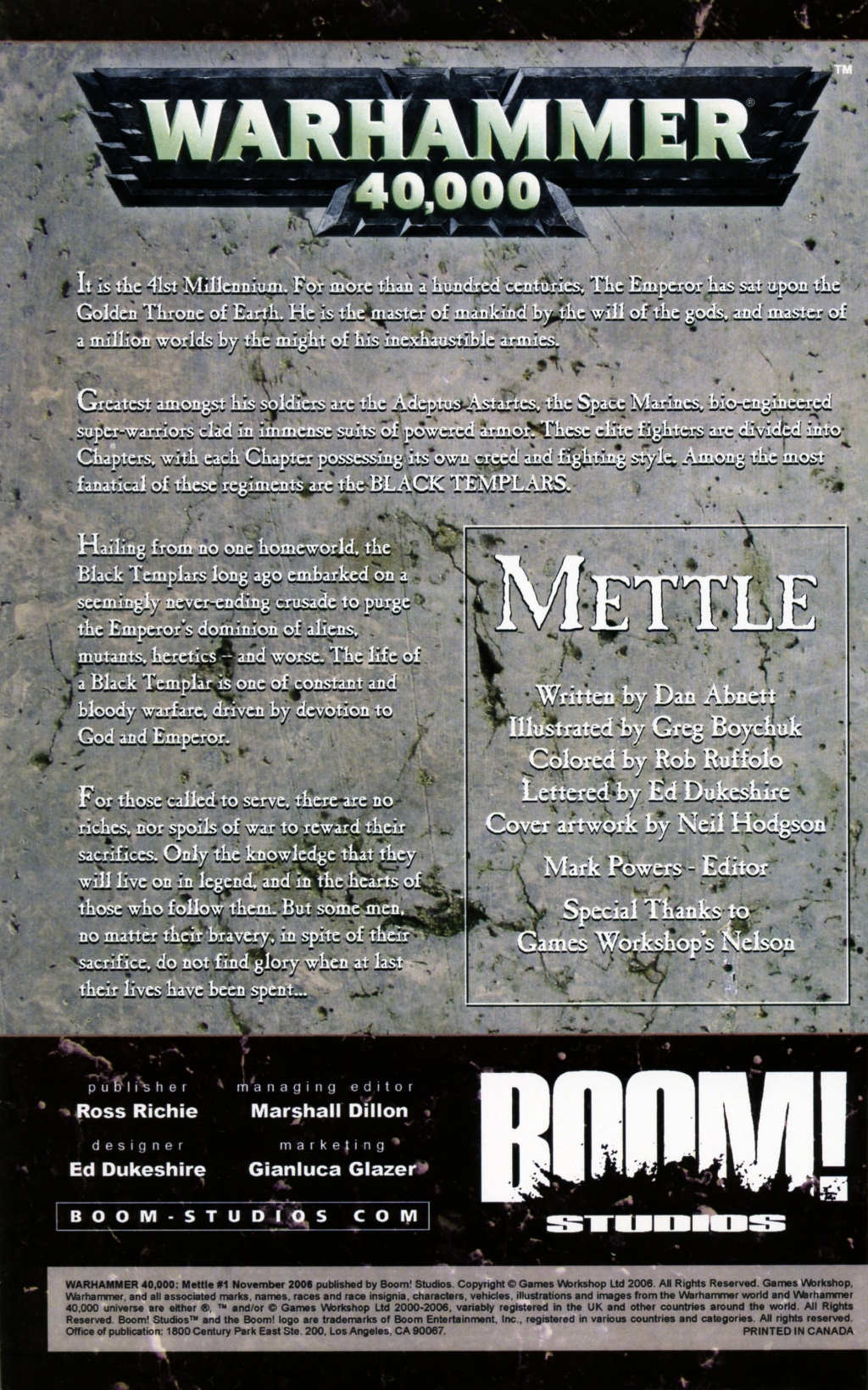 Read online Warhammer 40,000: Mettle comic -  Issue # Full - 2