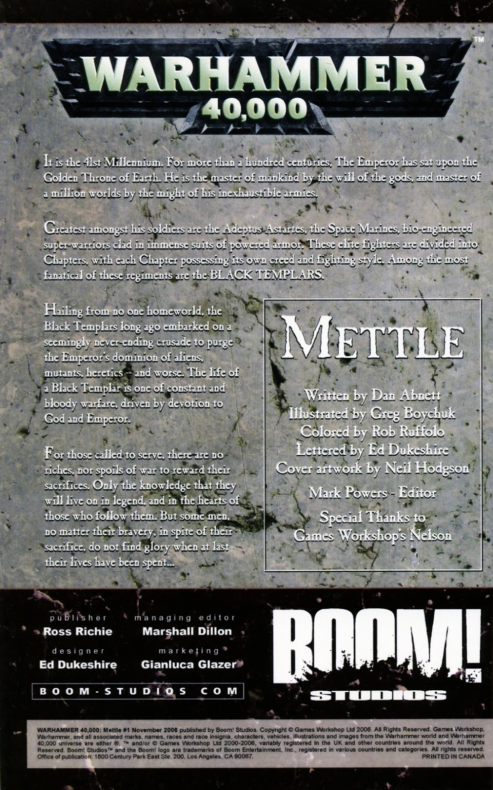 Warhammer 40,000: Mettle issue Full - Page 2