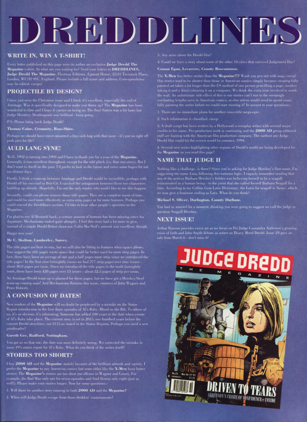 Read online Judge Dredd: The Megazine (vol. 2) comic -  Issue #22 - 43