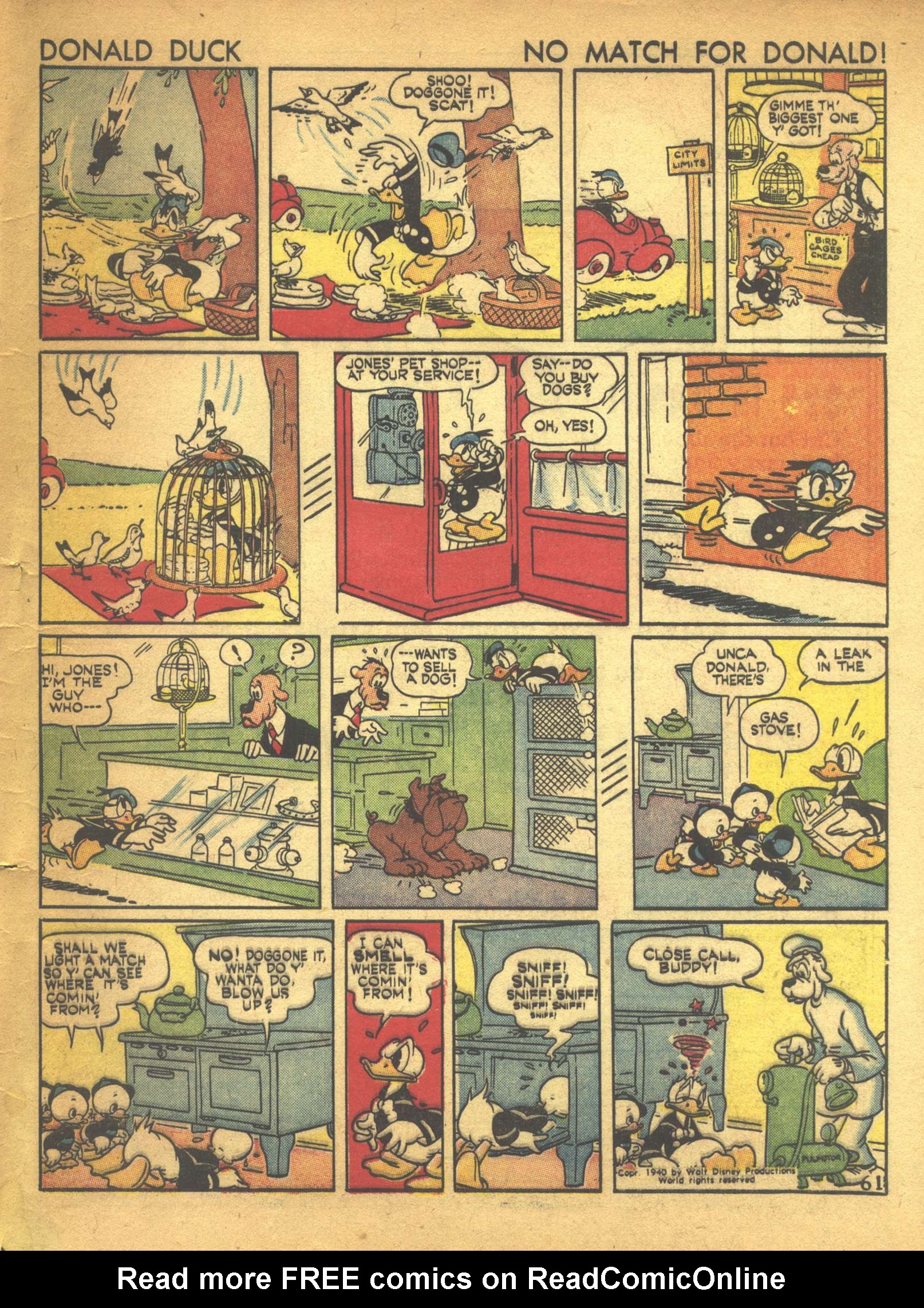 Read online Walt Disney's Comics and Stories comic -  Issue #20 - 63