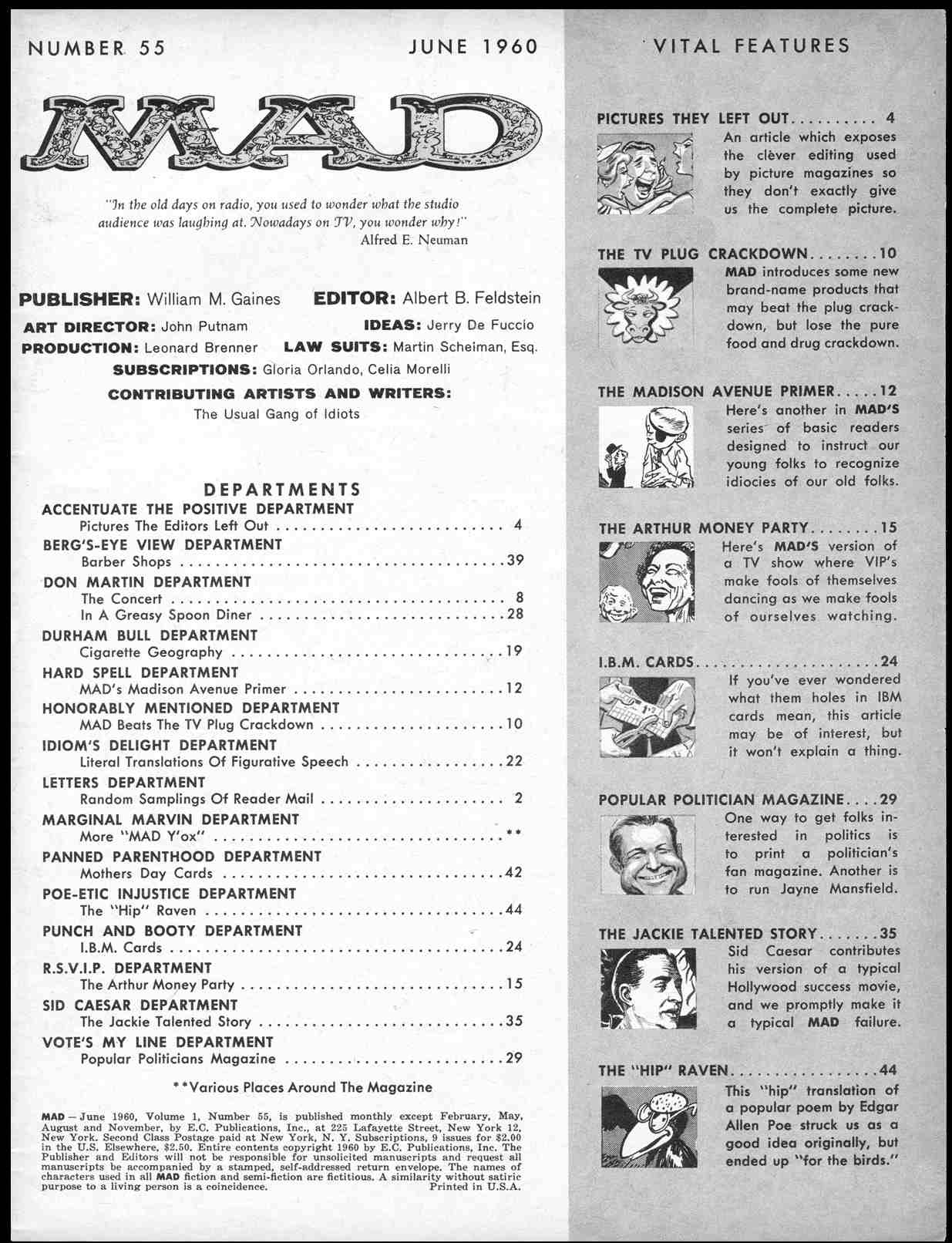 Read online MAD comic -  Issue #55 - 3