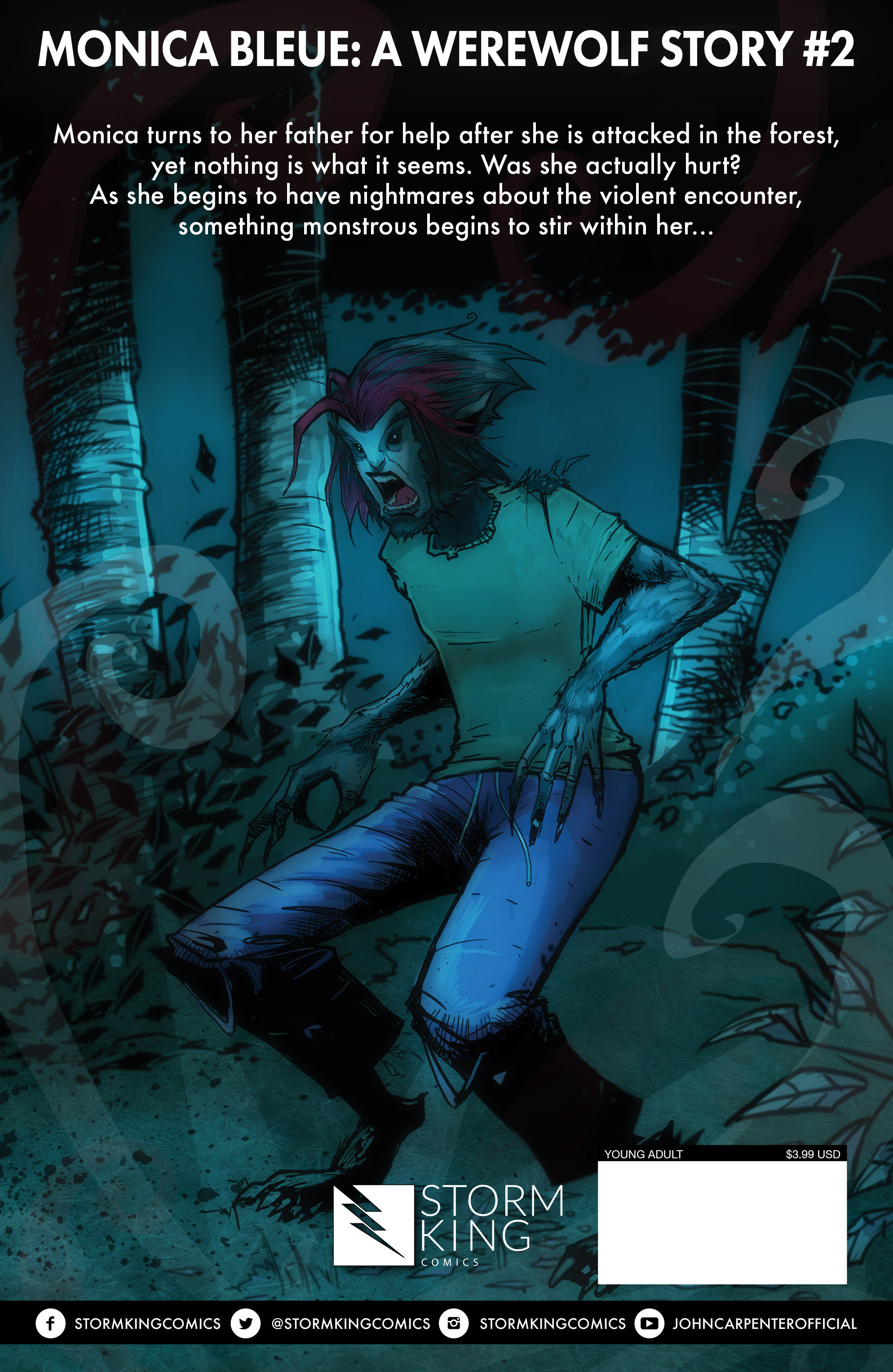 Read online John Carpenter Presents Storm Kids: Monica Bleue: A Werewolf Story comic -  Issue #2 - 29