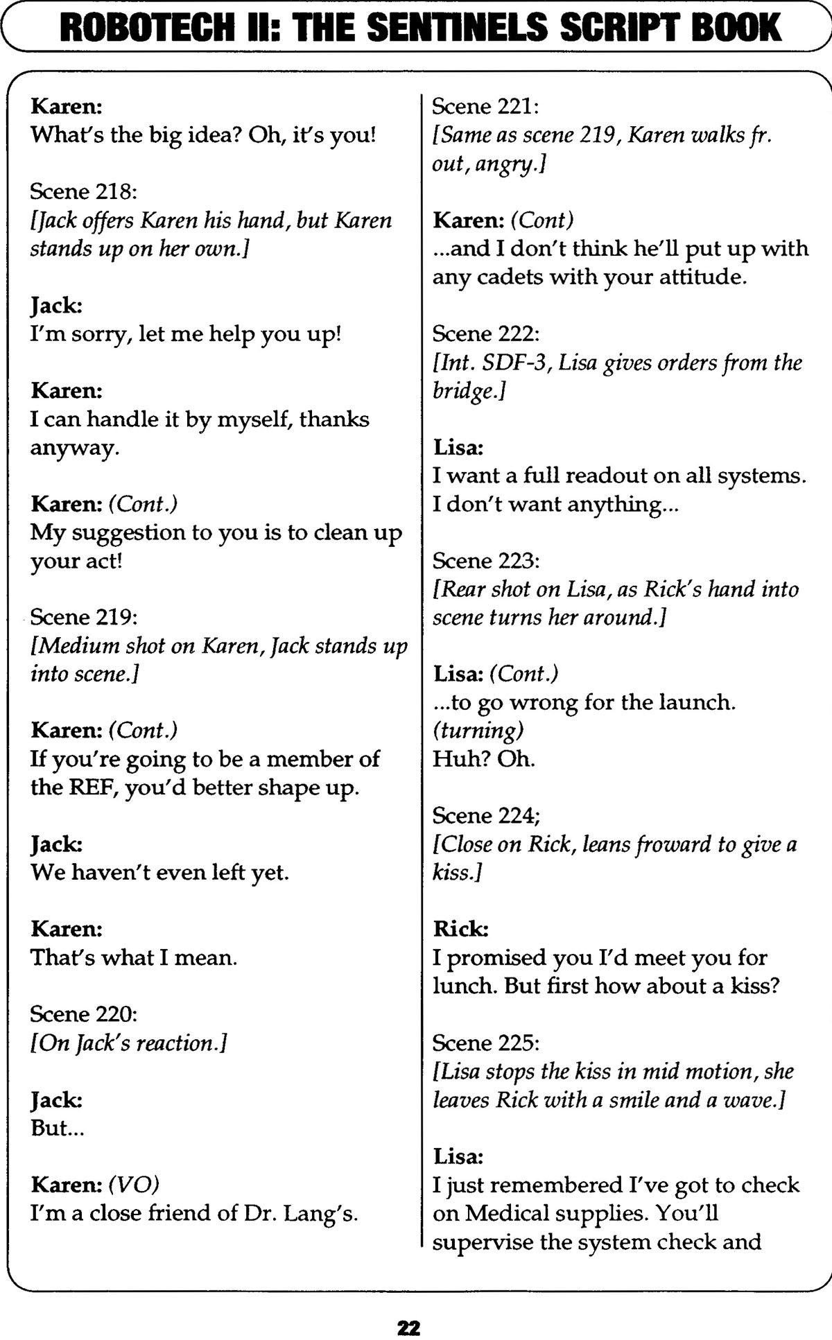 Read online Robotech II: The Sentinels comic -  Issue # _Script Book 1 - 94