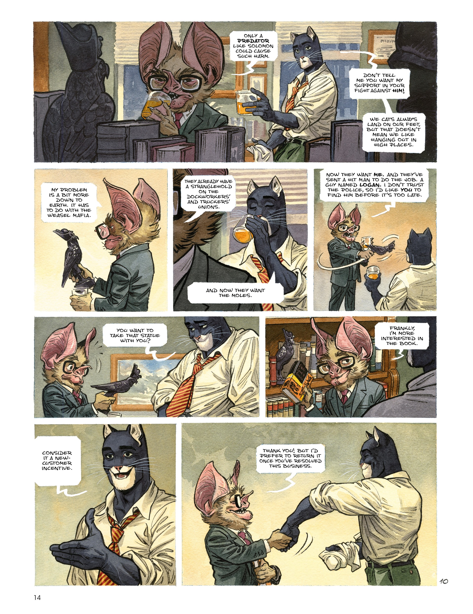 Read online Blacksad: They All Fall Down · Part One comic -  Issue # TPB - 16