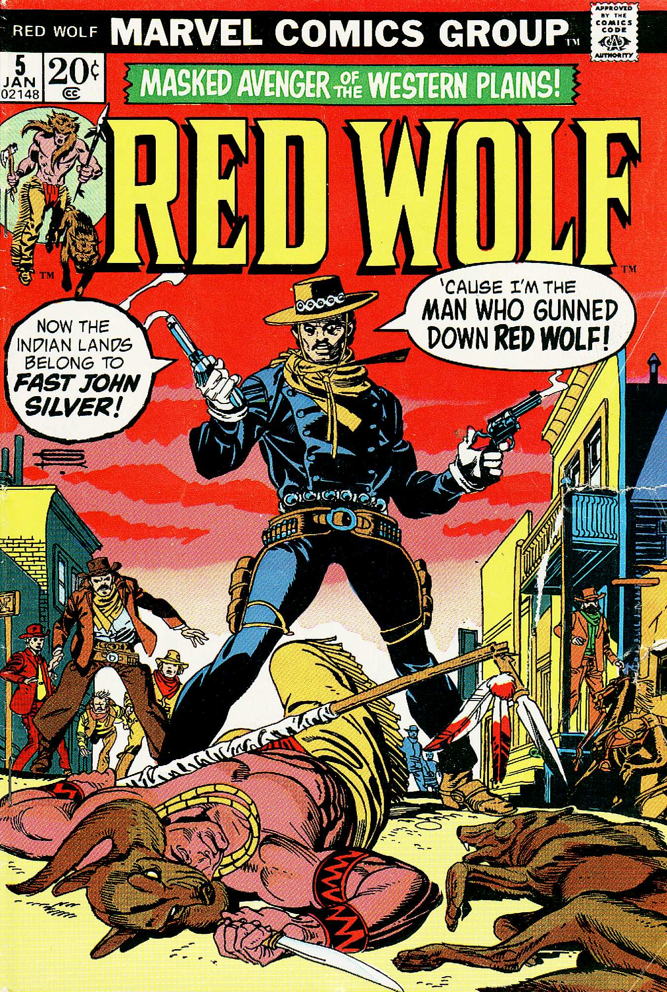 Read online Red Wolf (1972) comic -  Issue #5 - 1
