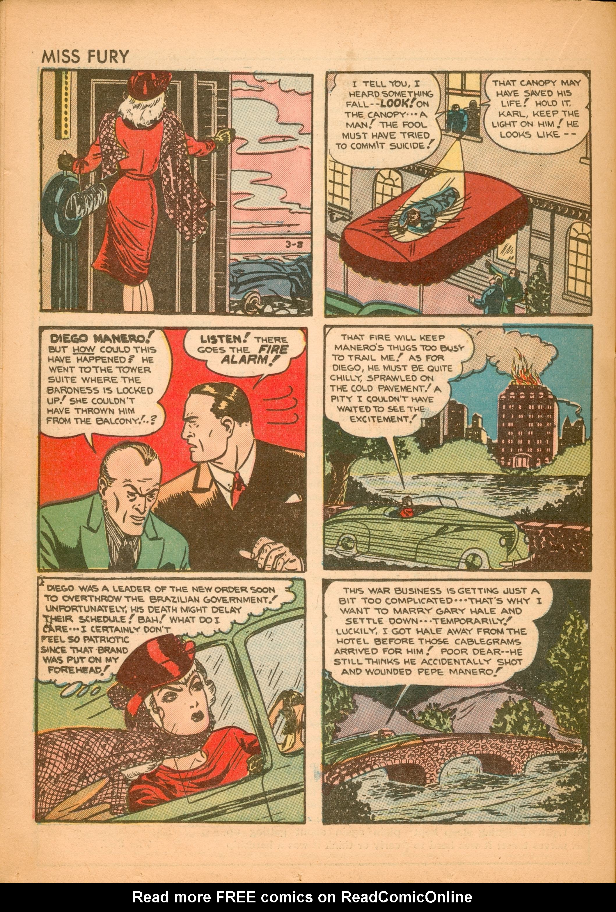 Read online Miss Fury (1942) comic -  Issue #2 - 35