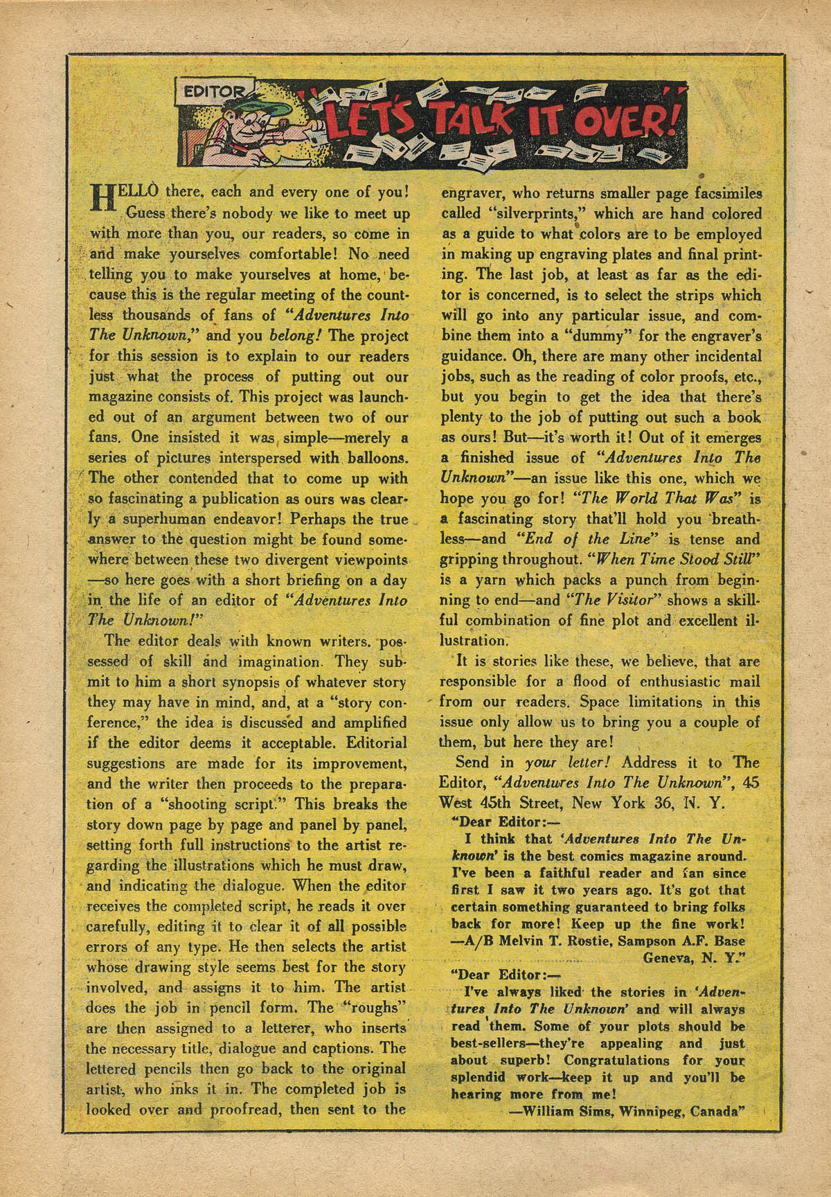 Read online Adventures Into The Unknown comic -  Issue #61 - 22