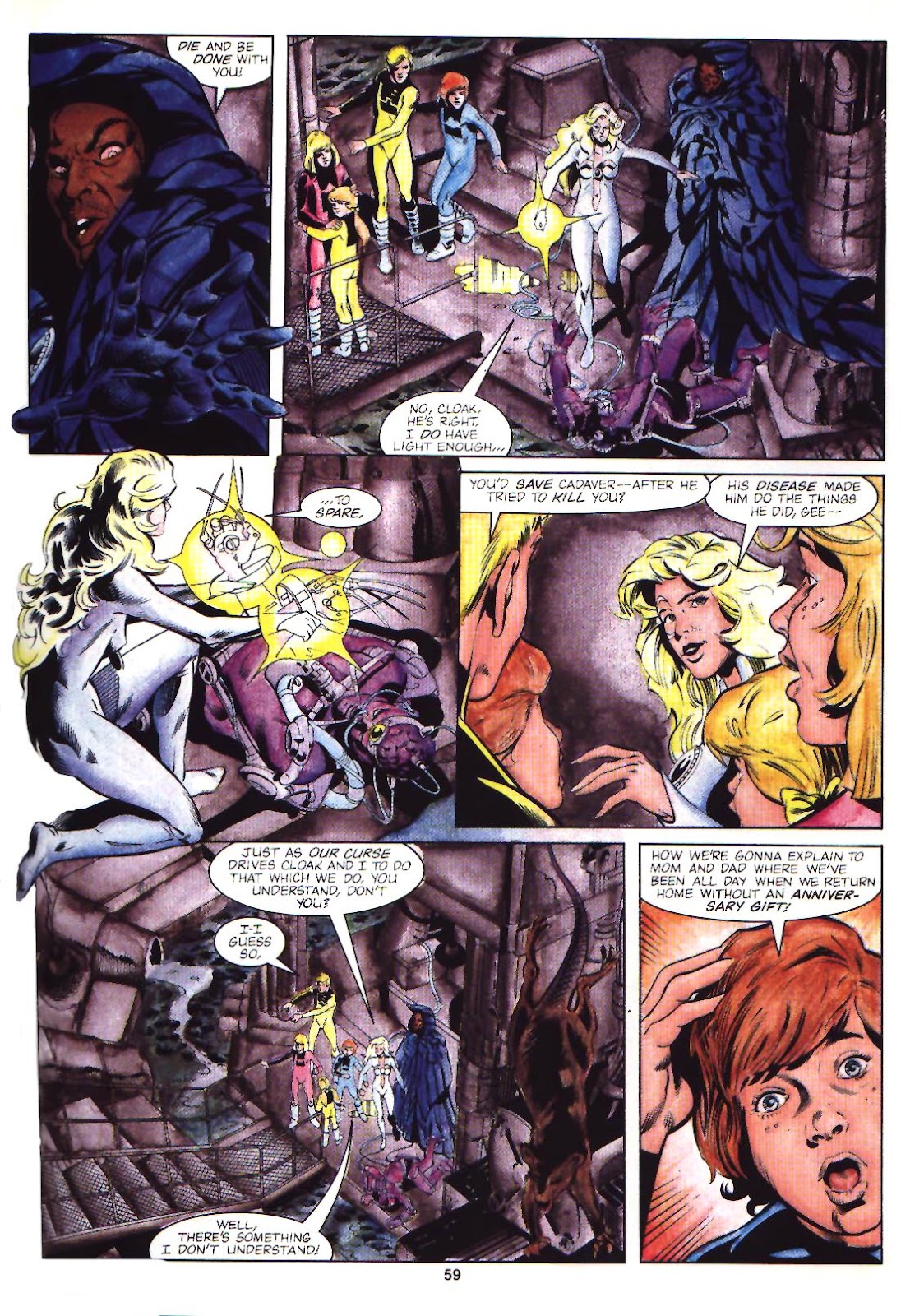 Marvel Graphic Novel: Cloak and Dagger and Power Pack: Shelter From The Storm issue TPB - Page 60