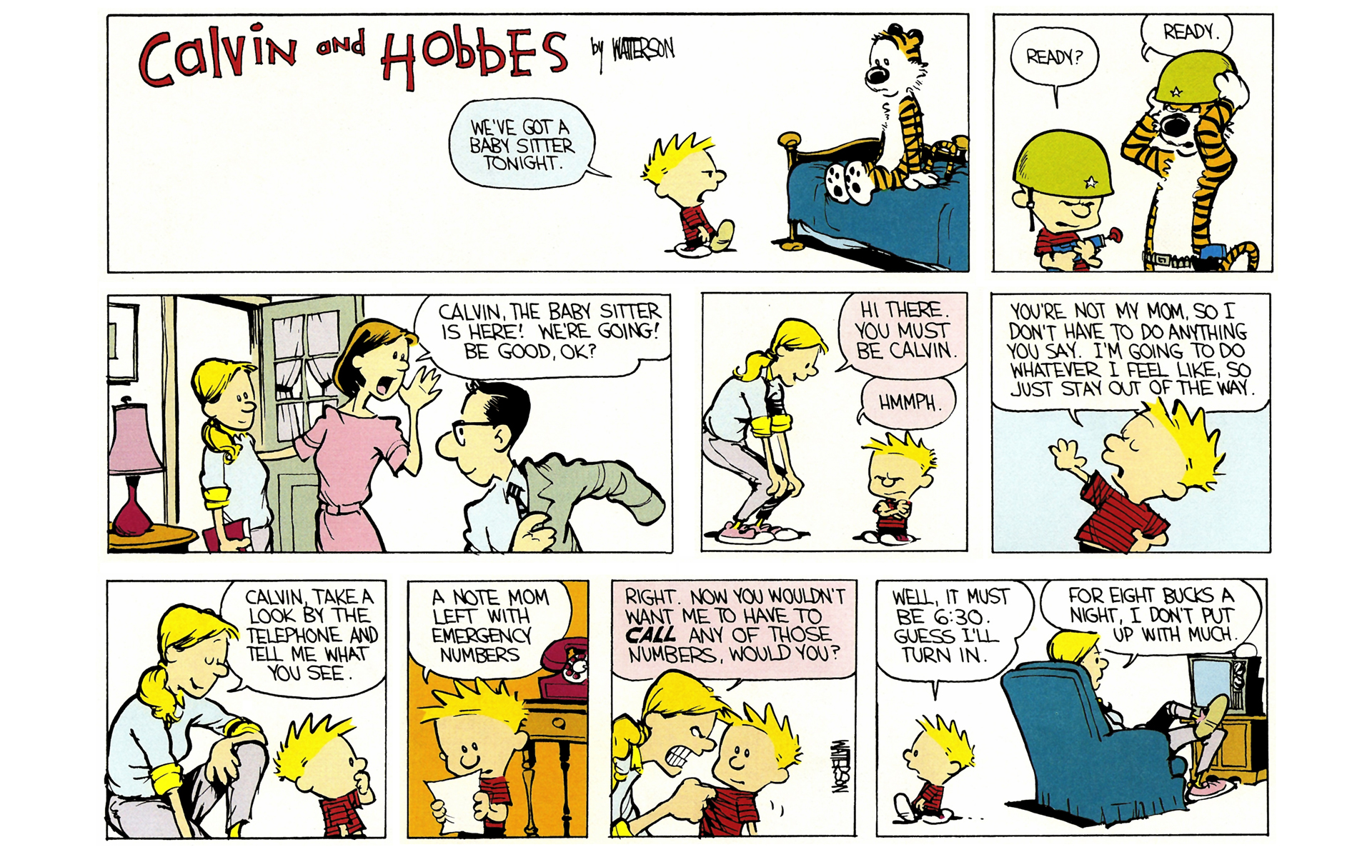 Read online Calvin and Hobbes comic - Issue #1 - 109.