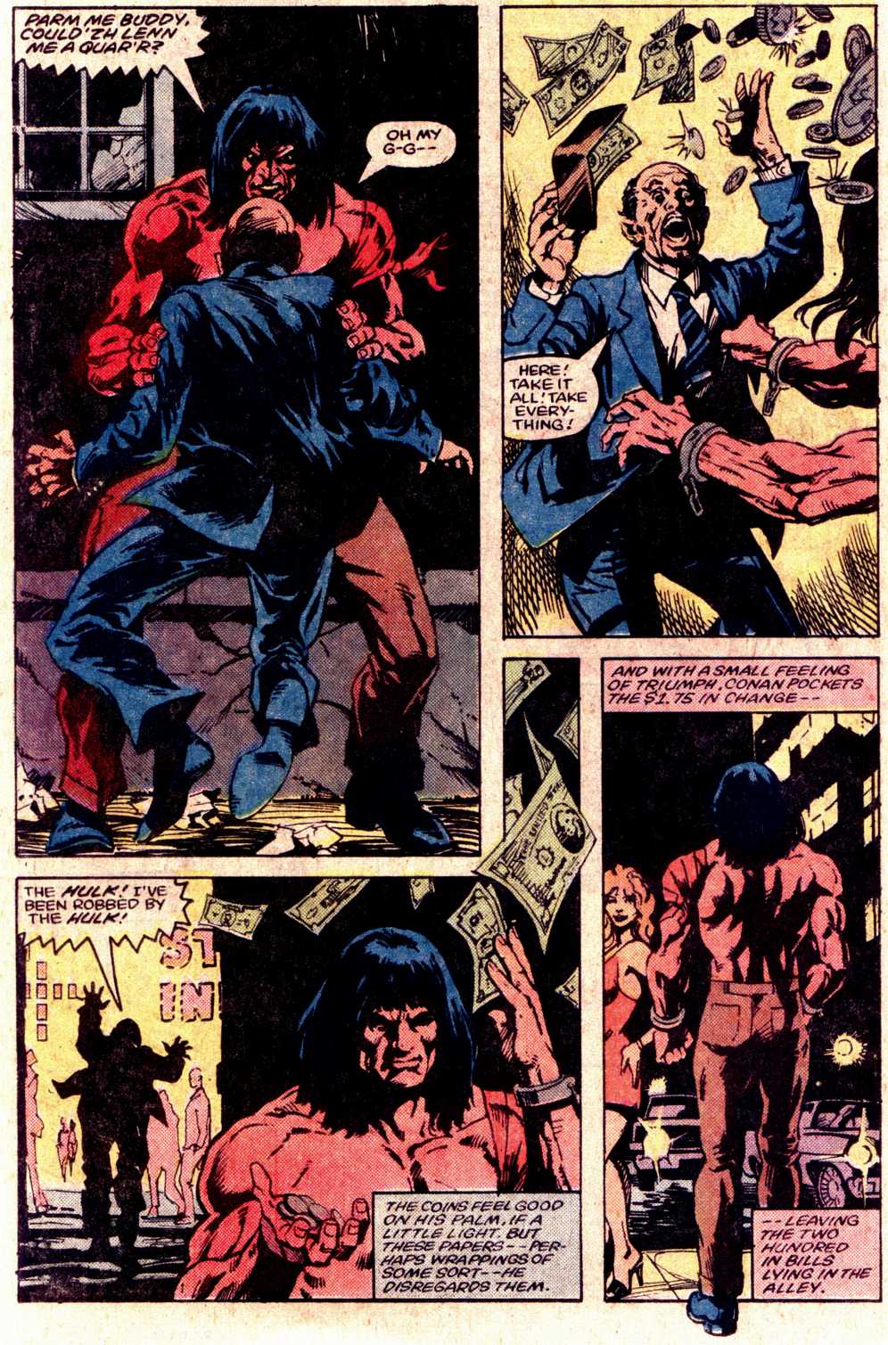 What If? (1977) issue 43 - Conan the Barbarian were stranded in the 20th century - Page 10