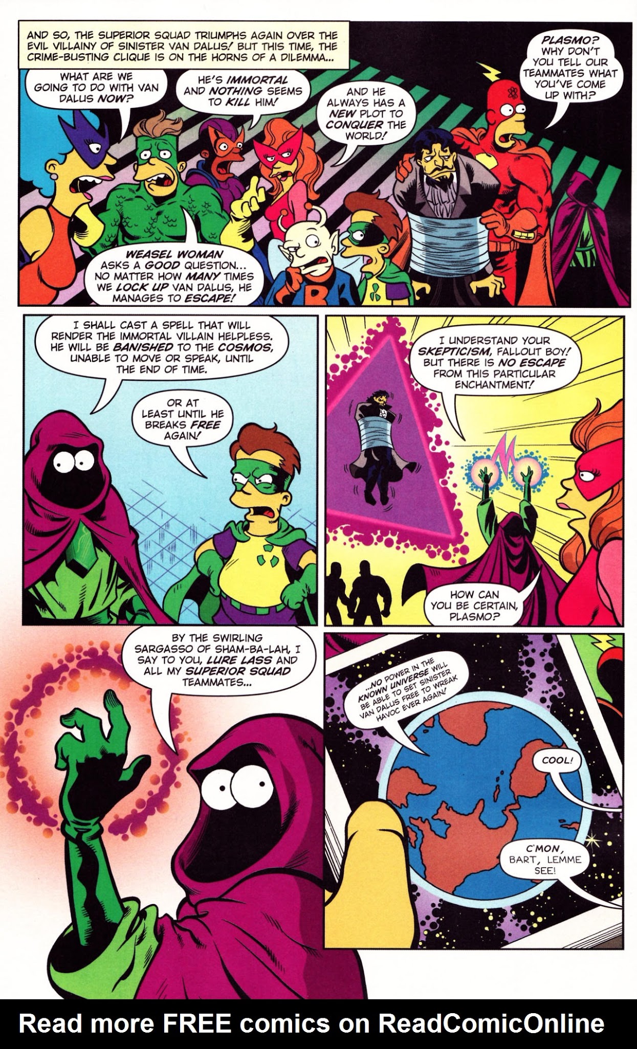 Read online Bongo Comics Presents Simpsons Super Spectacular comic -  Issue #6 - 4