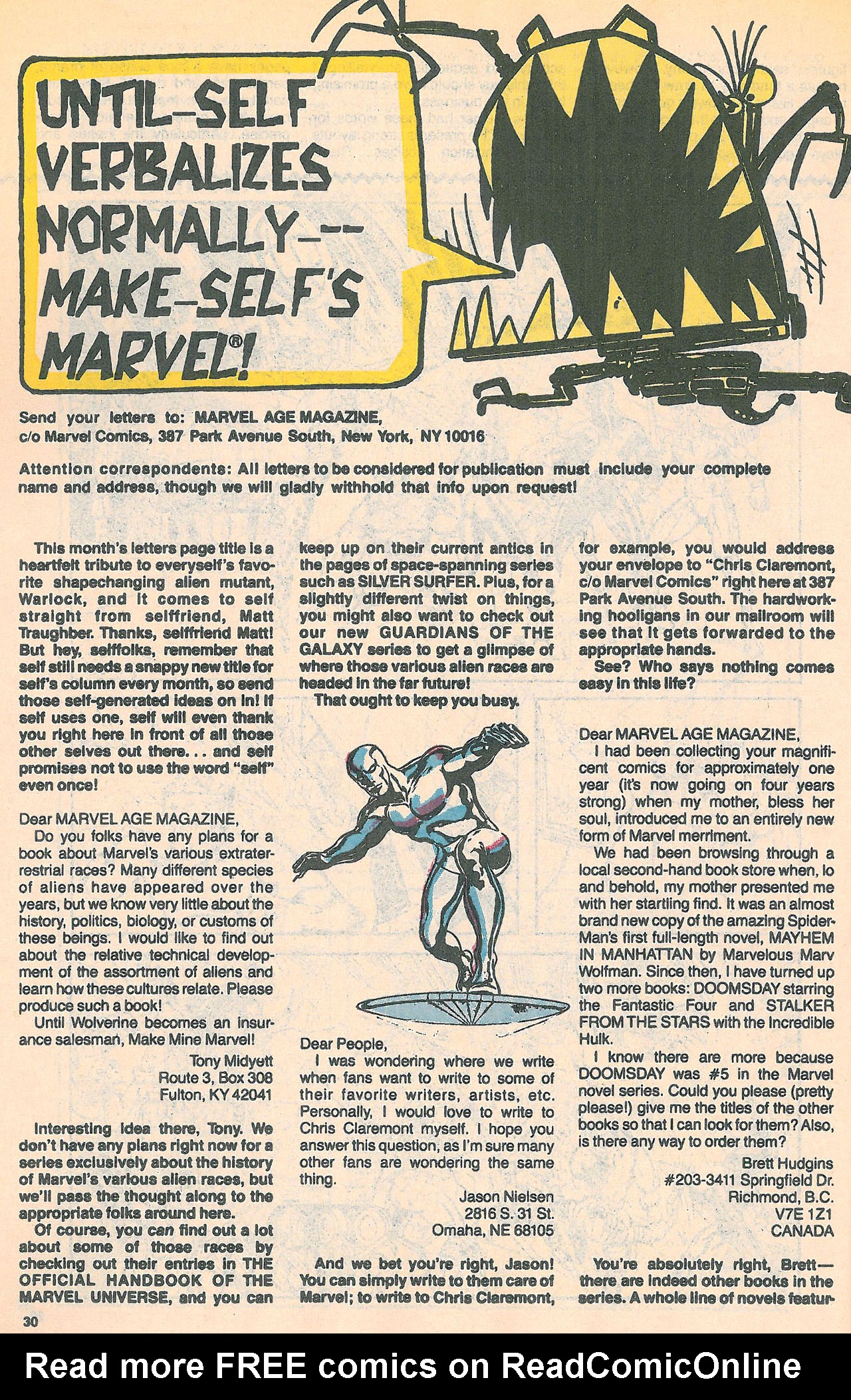 Read online Marvel Age comic -  Issue #92 - 30