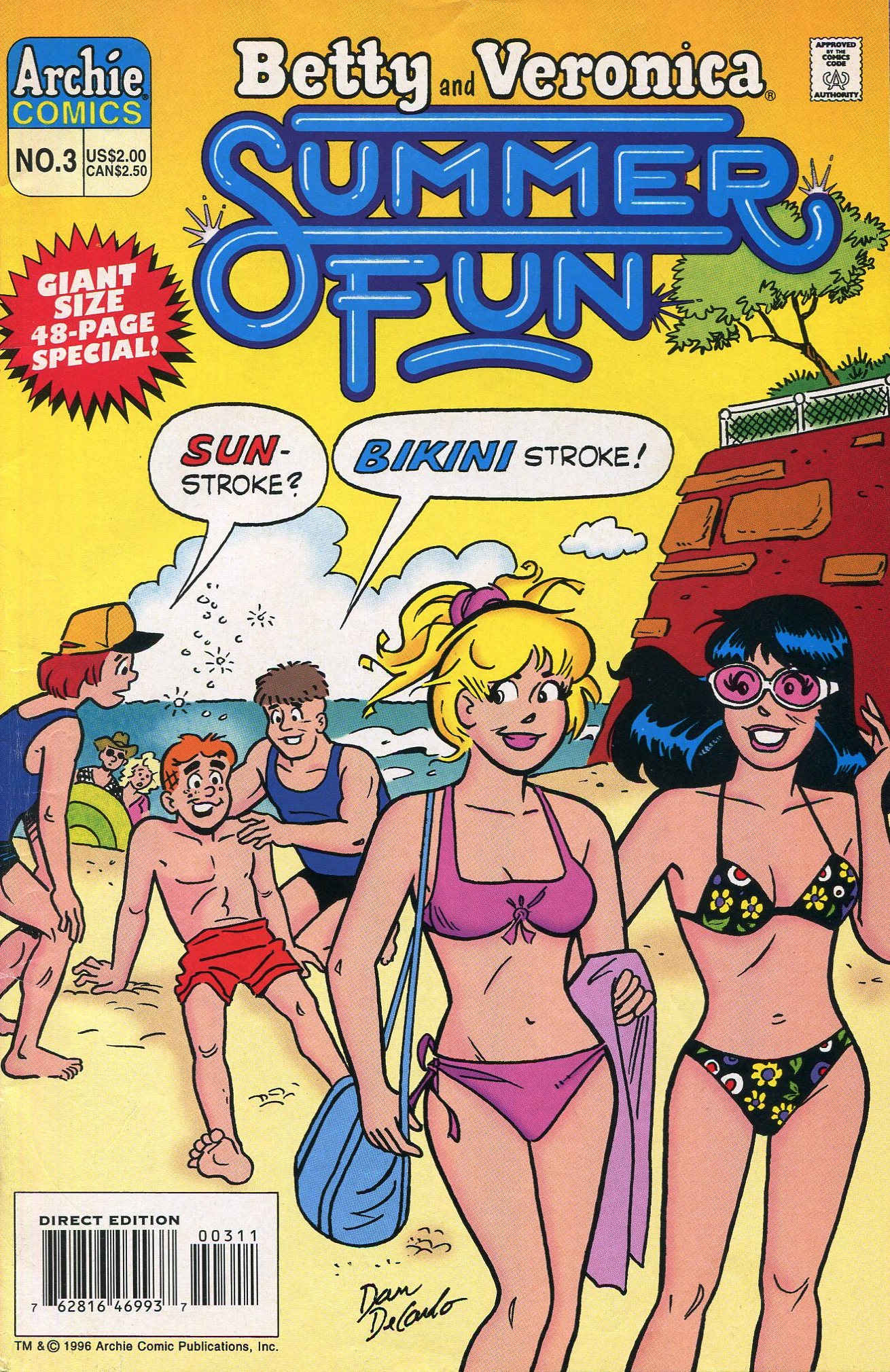 Read online Betty And Veronica: Summer Fun (1994) comic -  Issue #3 - 1