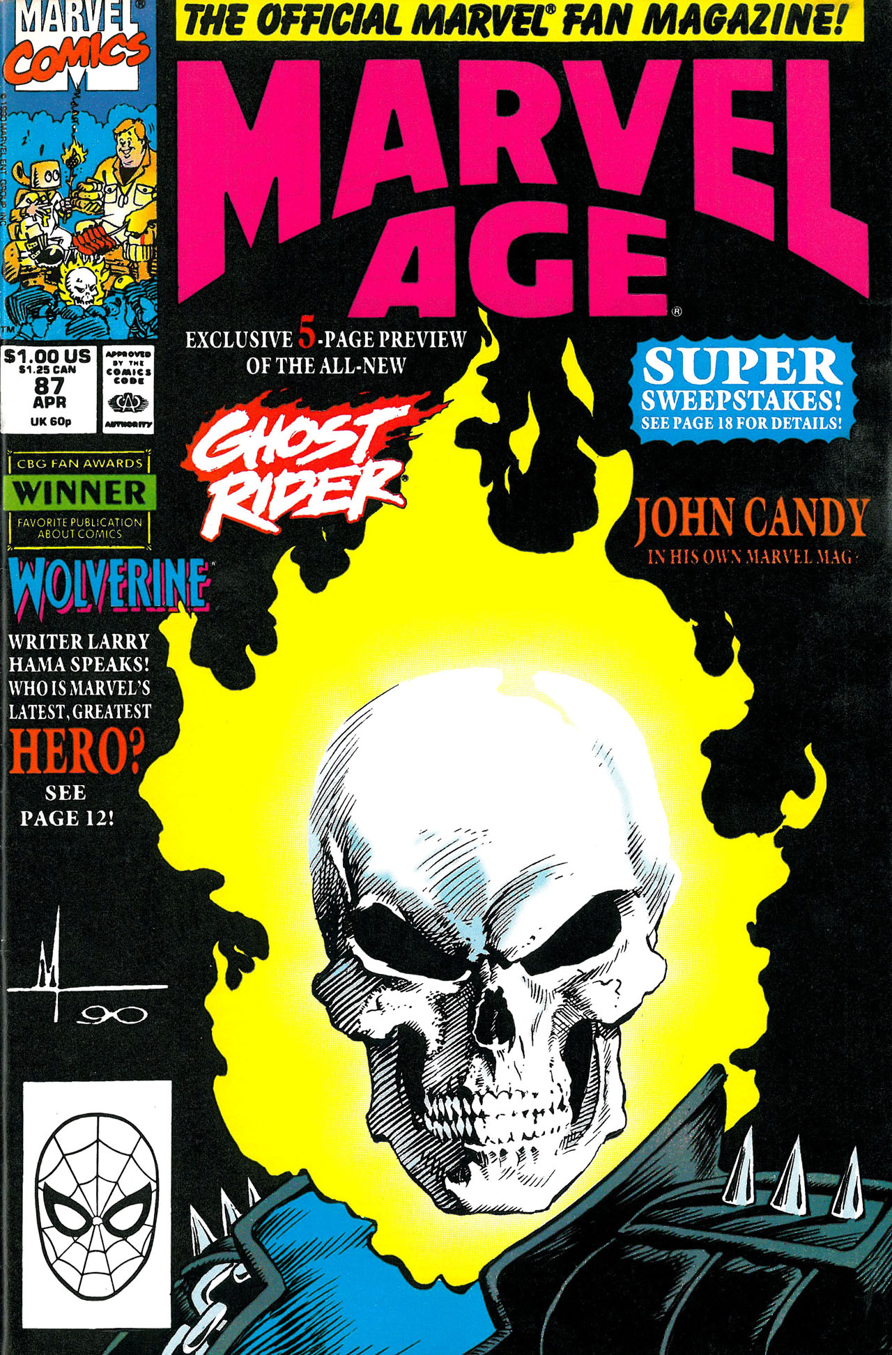 Read online Marvel Age comic -  Issue #87 - 1