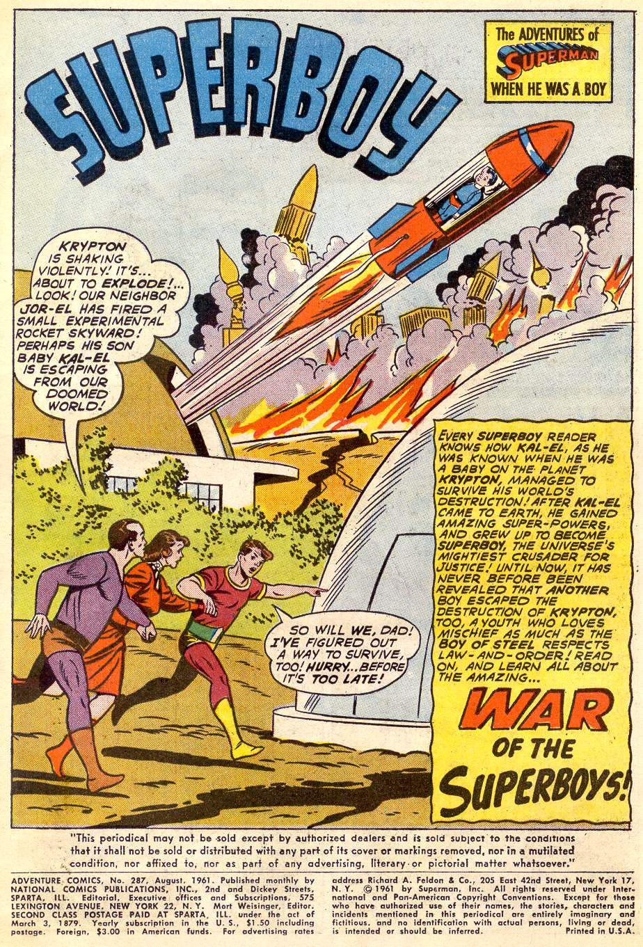 Adventure Comics (1938) issue 287 - Page 3